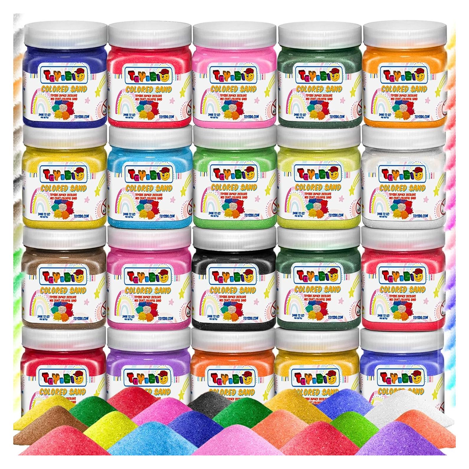 Arena de Colores Toyssio 6.8 kg - 20 Tarros No Tóxicos