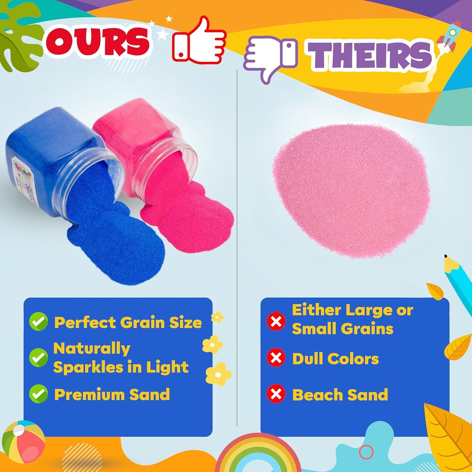 Arena de Colores Toyssio 6.8 kg - 20 Tarros No Tóxicos