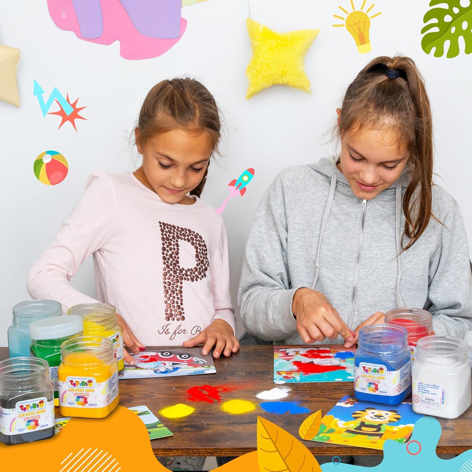 Arena de Colores Toyssio 6.8 kg - 20 Tarros No Tóxicos