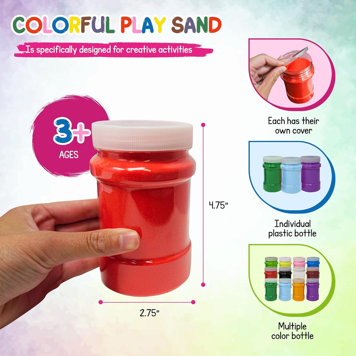 Arena de Color 7.48 kg 4E's Novelty 12 Colores Artísticos