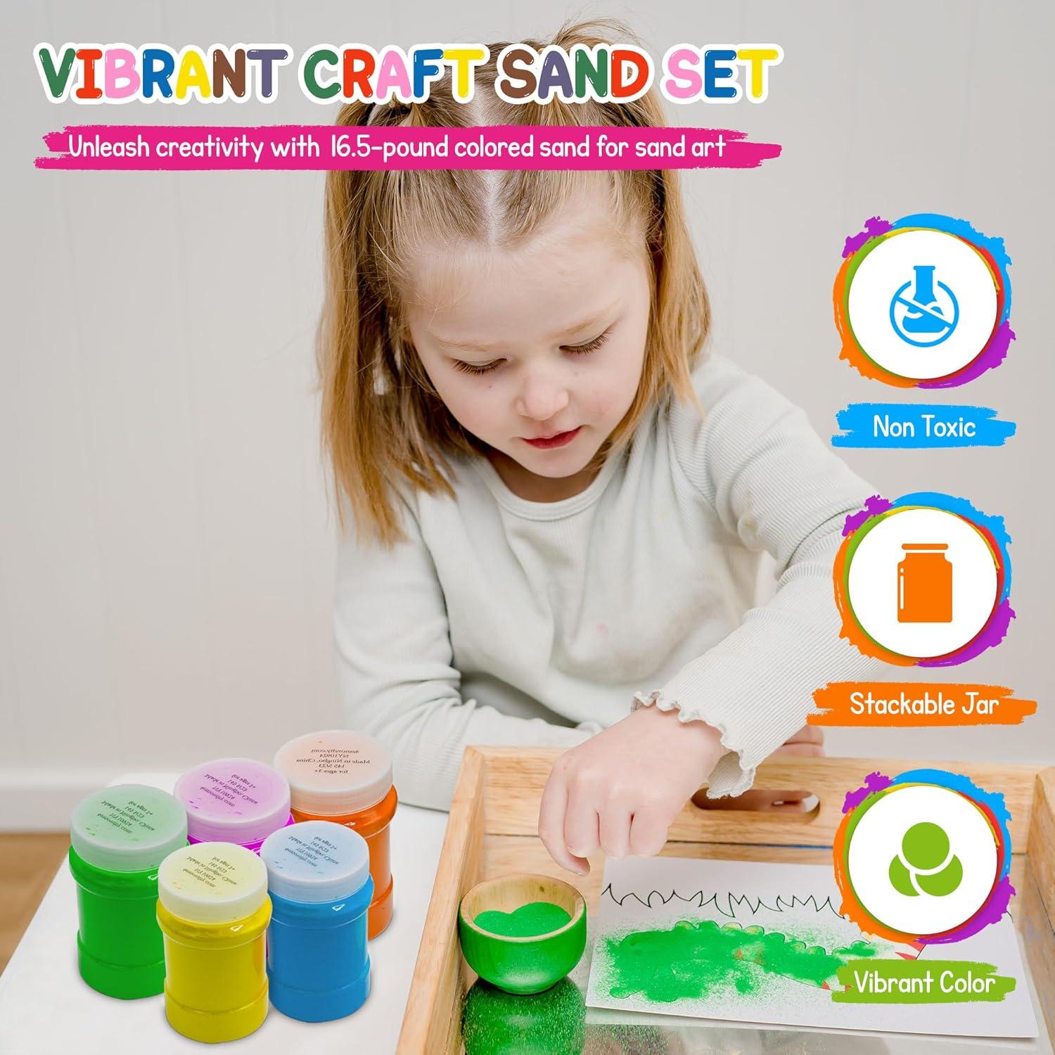 Arena de Color 7.48 kg 4E's Novelty 12 Colores Artísticos