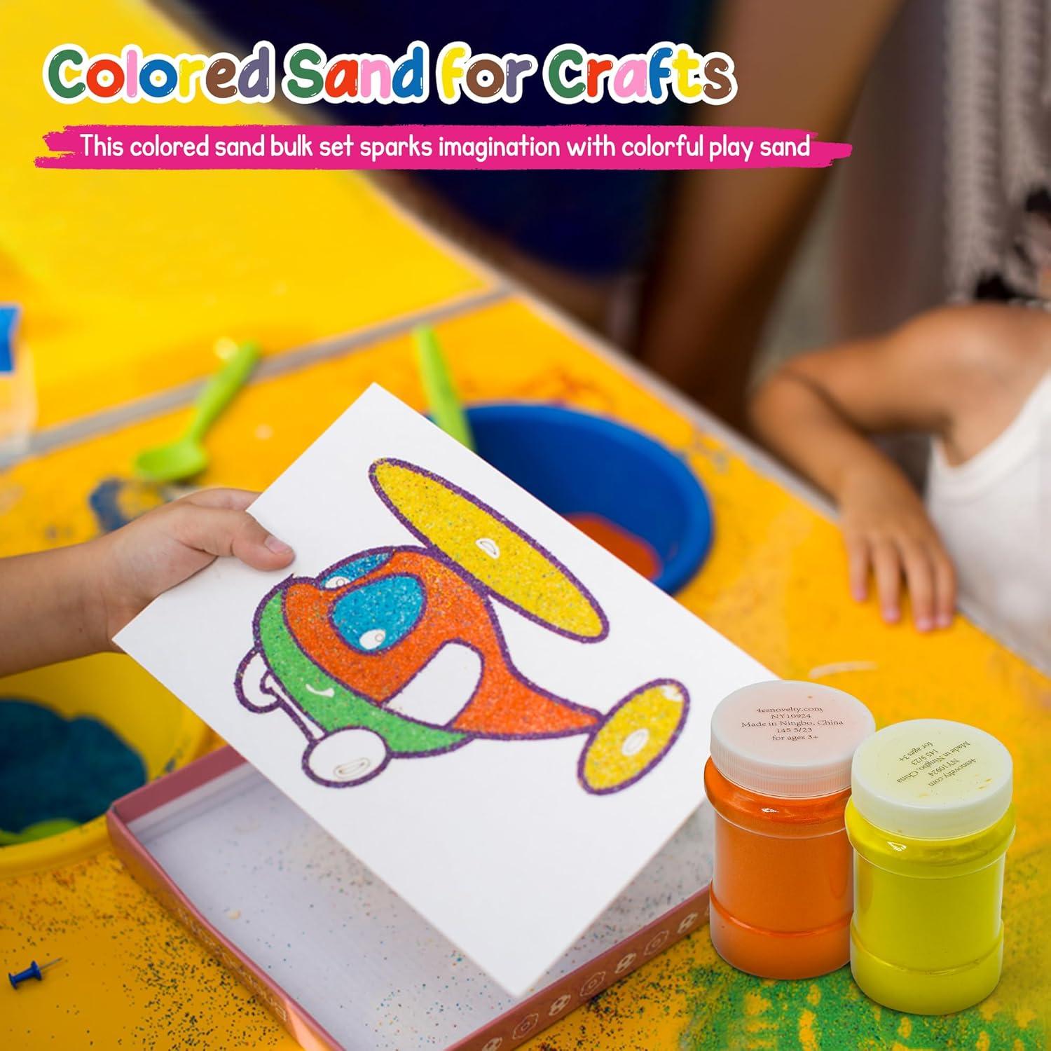 Arena de Color 7.48 kg 4E's Novelty 12 Colores Artísticos