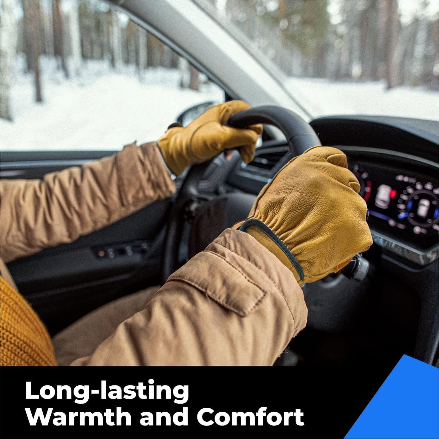 Guantes de Trabajo Toolant de Cuero Extragrande Invierno