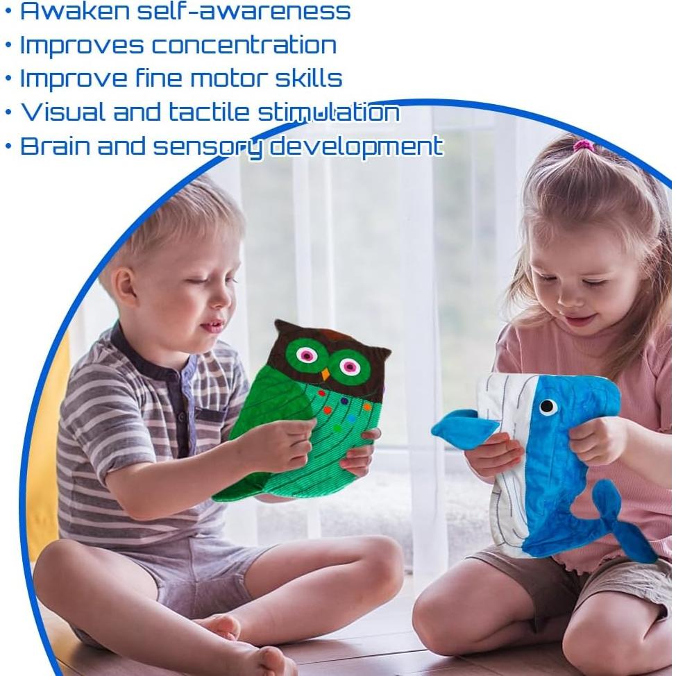 Alfombra Sensorial de Laberinto de Canicas Inbeby - 5 Pcs Animales