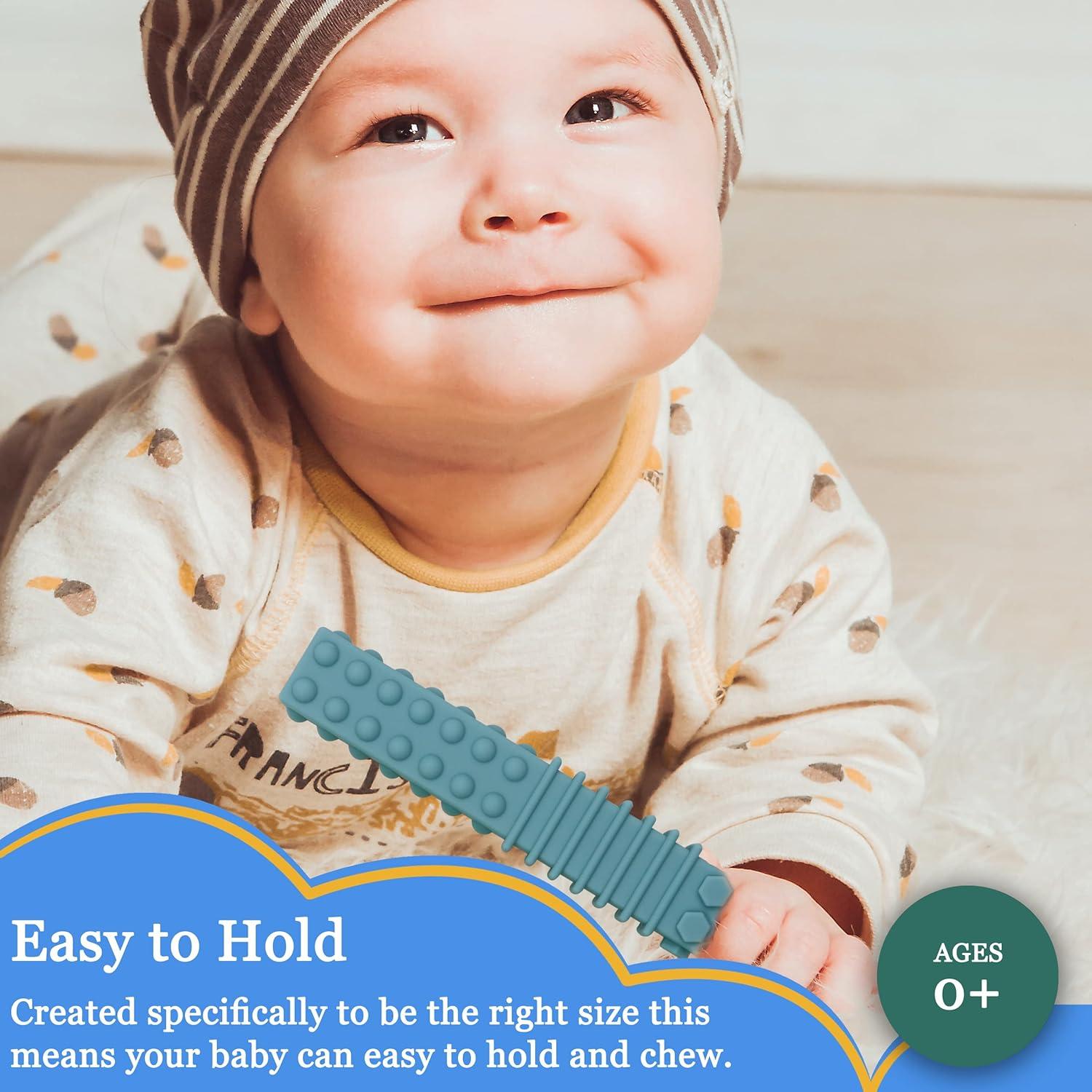 Juguetes Masticables Sensoriales Atsky - Paquete de 5 Tubos de Silicona