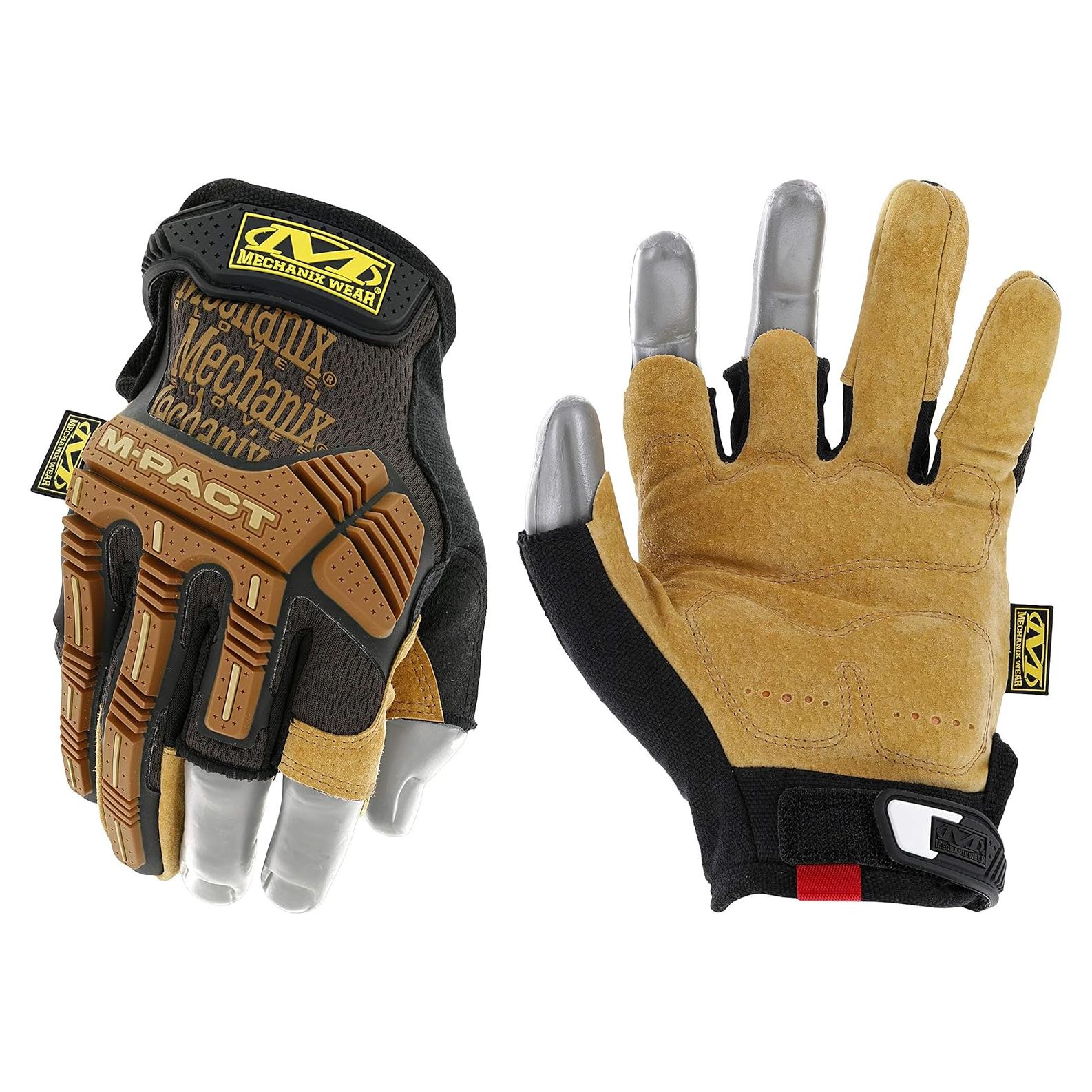 Guantes de Trabajo Mechanix Wear M-Pact Cuero Durahide Pequeño