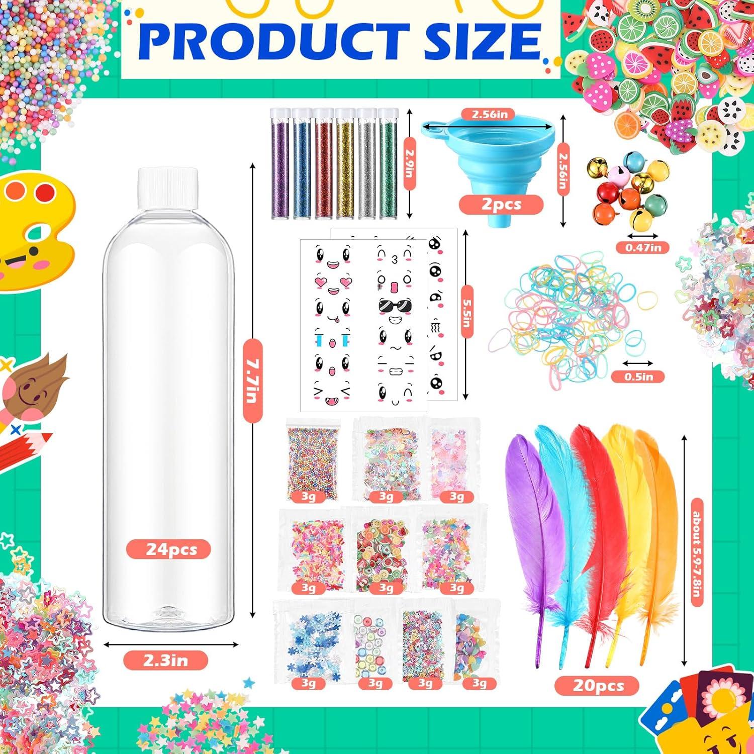 Baderke 24 Botellas Sensoriales Plásticas 400 ml con Accesorios