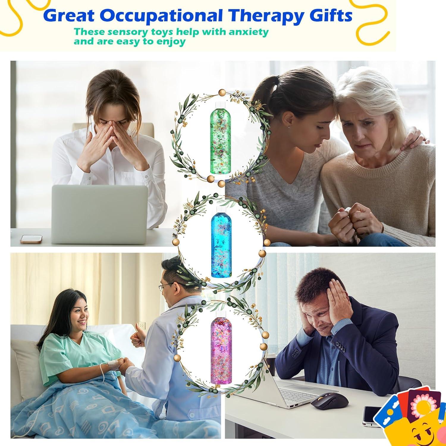 Baderke 24 Botellas Sensoriales Plásticas 400 ml con Accesorios