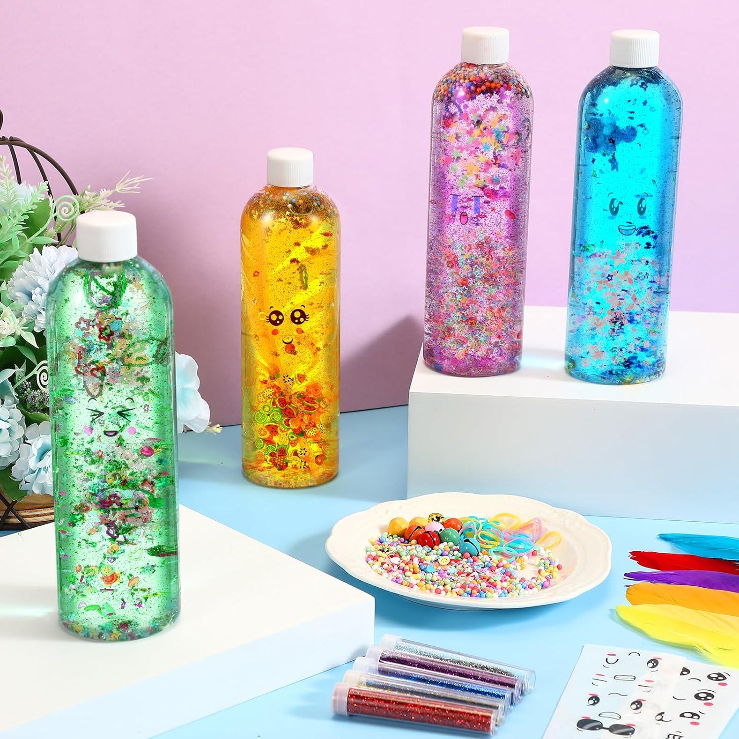 Baderke 24 Botellas Sensoriales Plásticas 400 ml con Accesorios