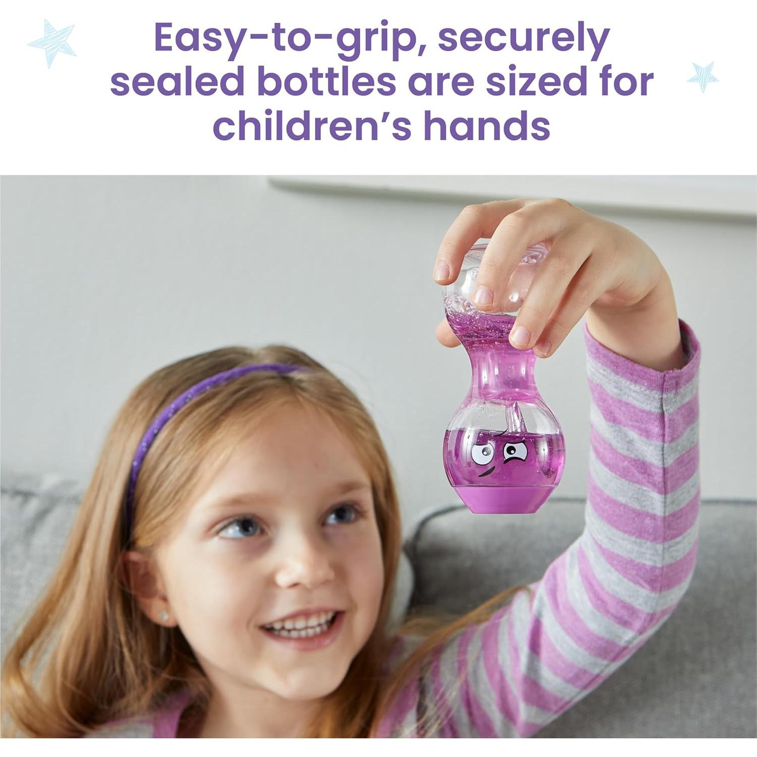 Botellas Sensoriales Hand2Mind - Emociones para Niños 4 Piezas