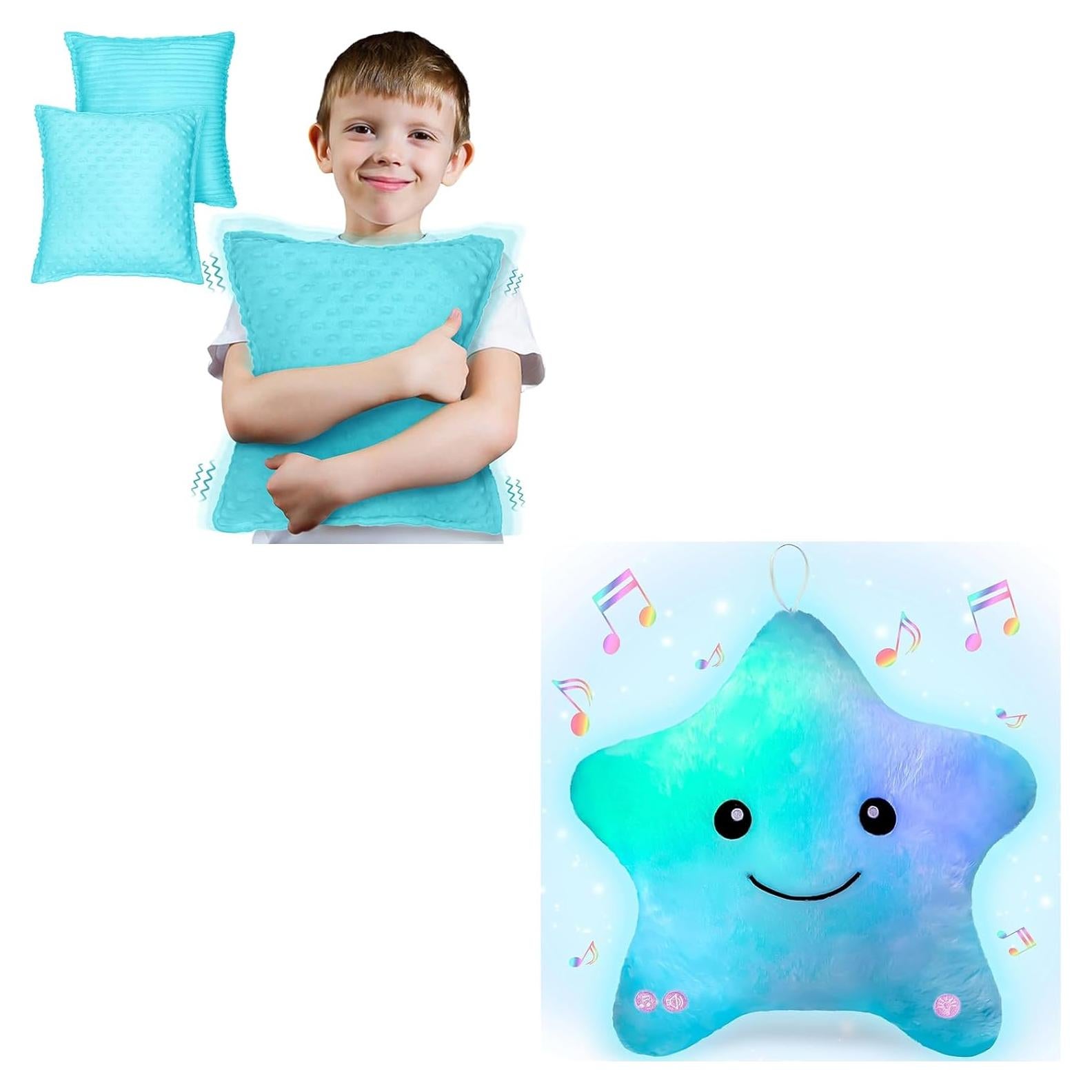 Almohada Sensorial Vibrante Subao 30 cm + Juguete Musical 36 cm