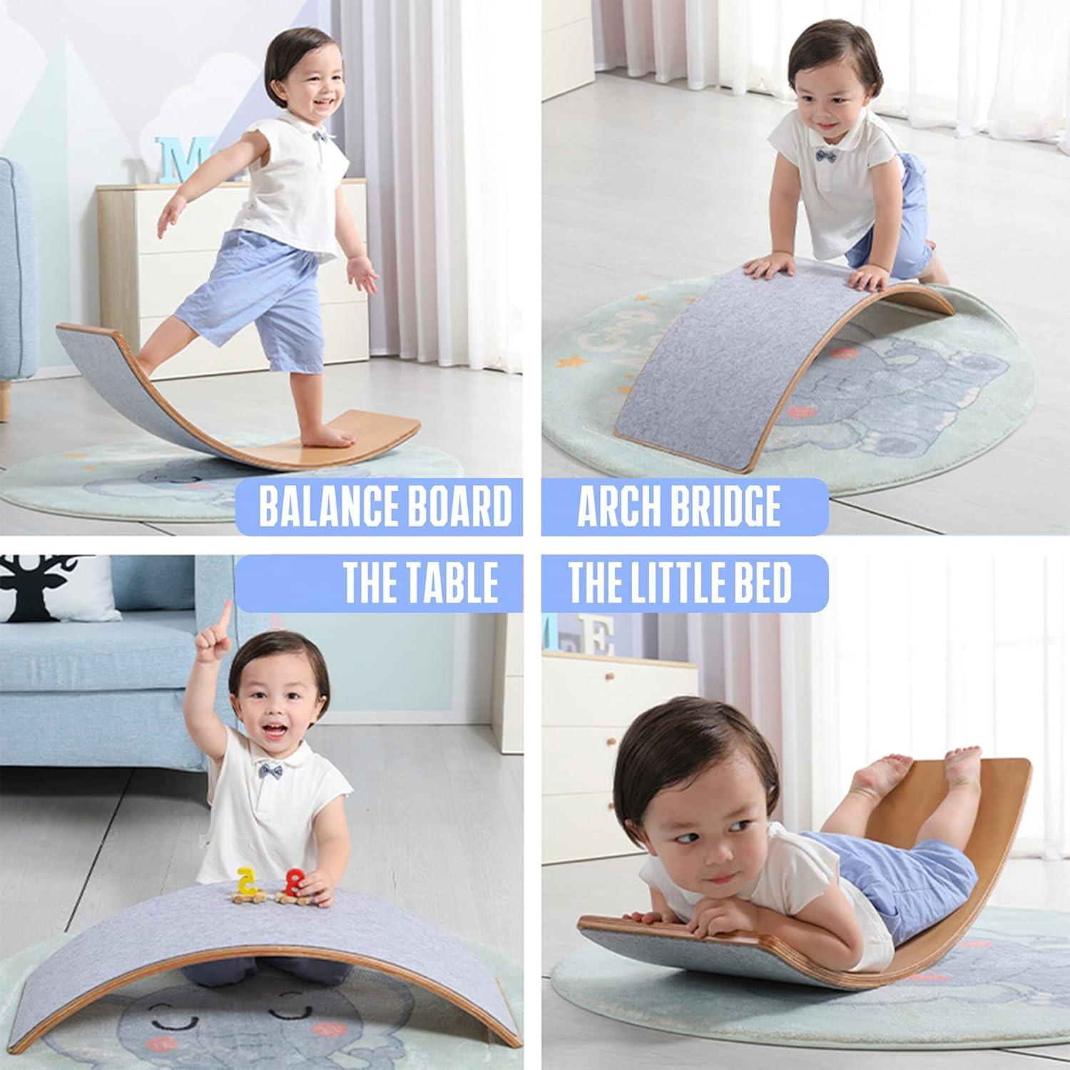 Tabla de Equilibrio de Madera Glintoper 69.85 cm para Niños y Adultos