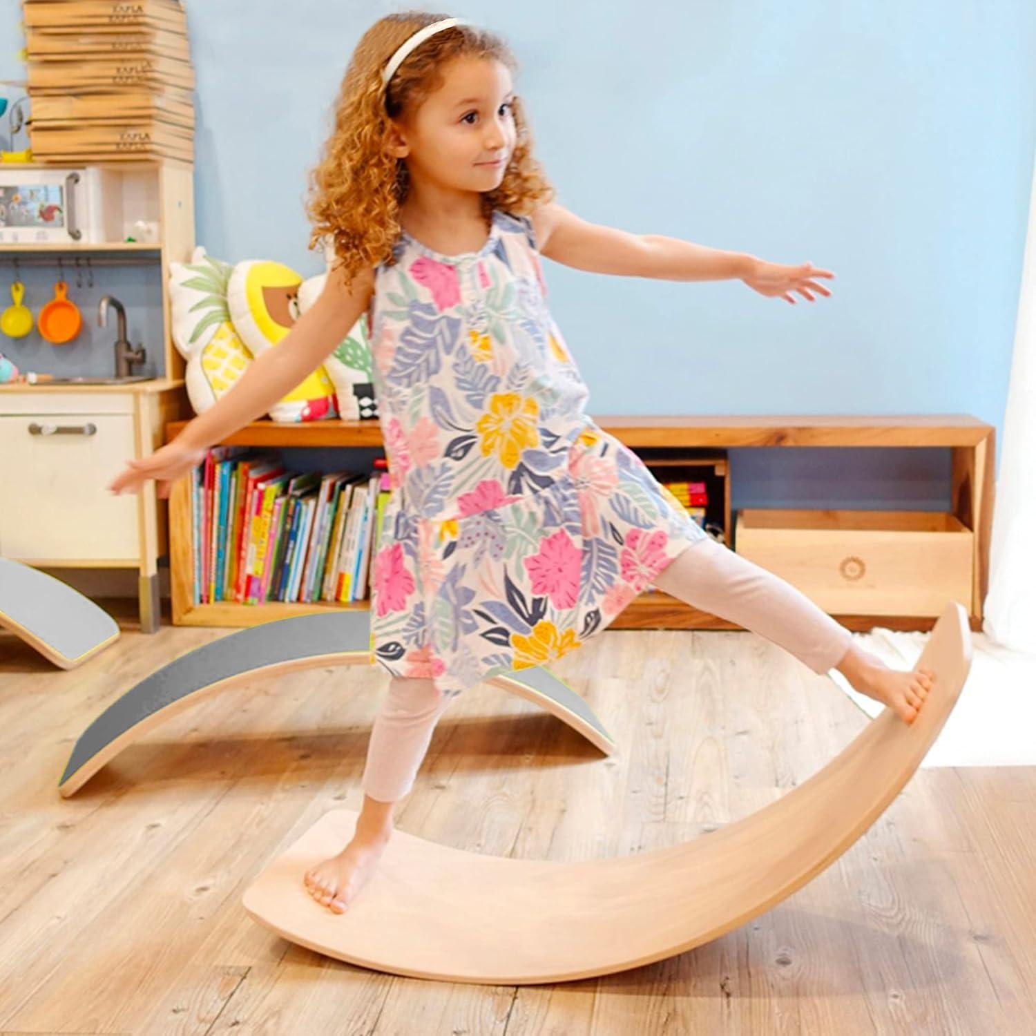 Tabla de Equilibrio de Madera Glintoper 69.85 cm para Niños y Adultos