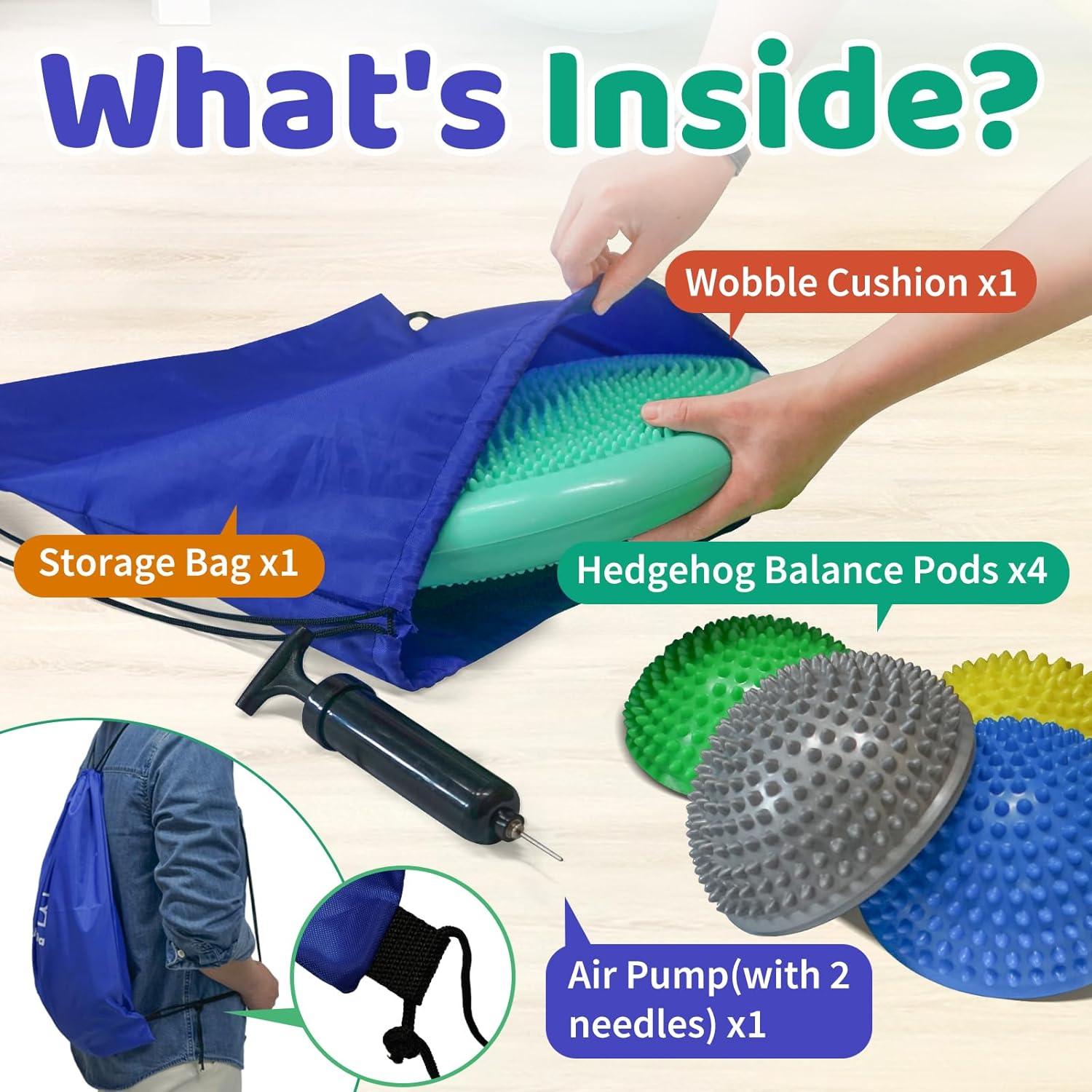 Juego de Cojines Inestables Biguphate - 4 Pods y Disco 34cm