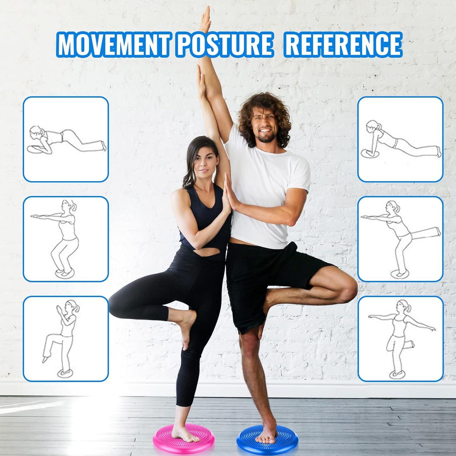 Cojín de Inestabilidad Leitee 3 Pcs para Ejercicio 34 cm