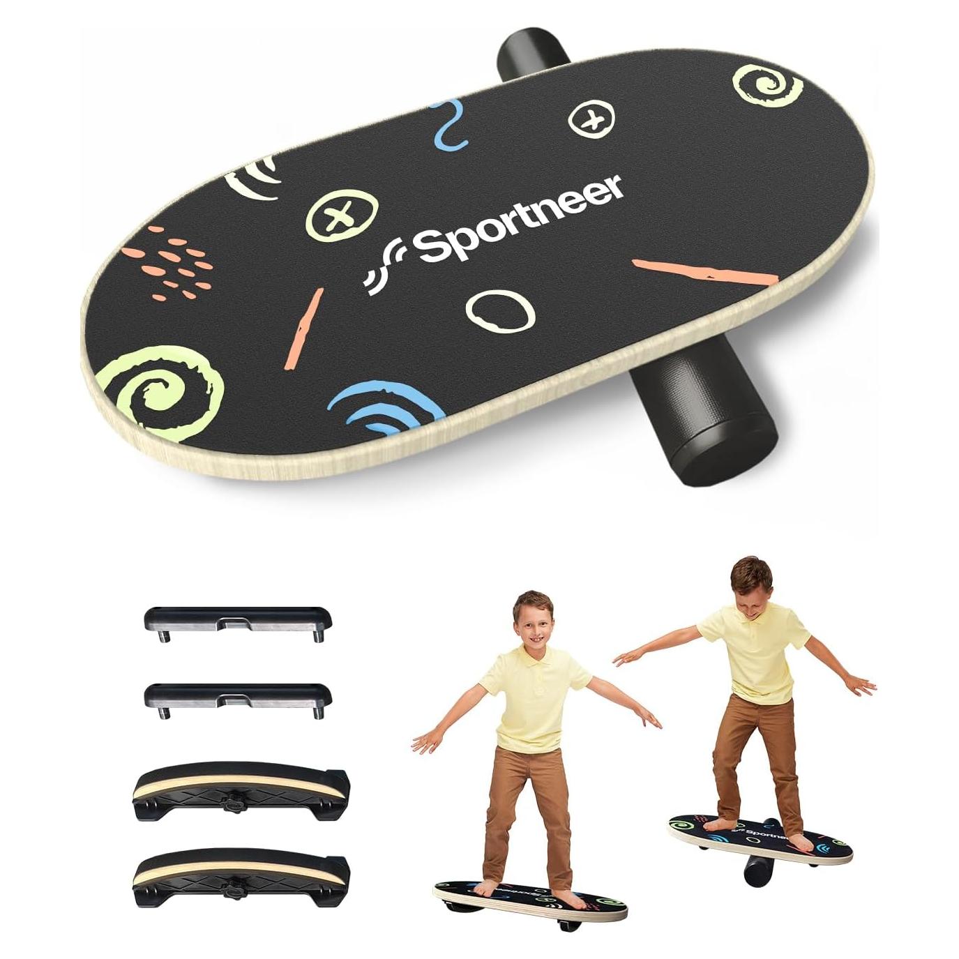 Tabla de Equilibrio Sportneer para Niños de Madera 50x21.6cm