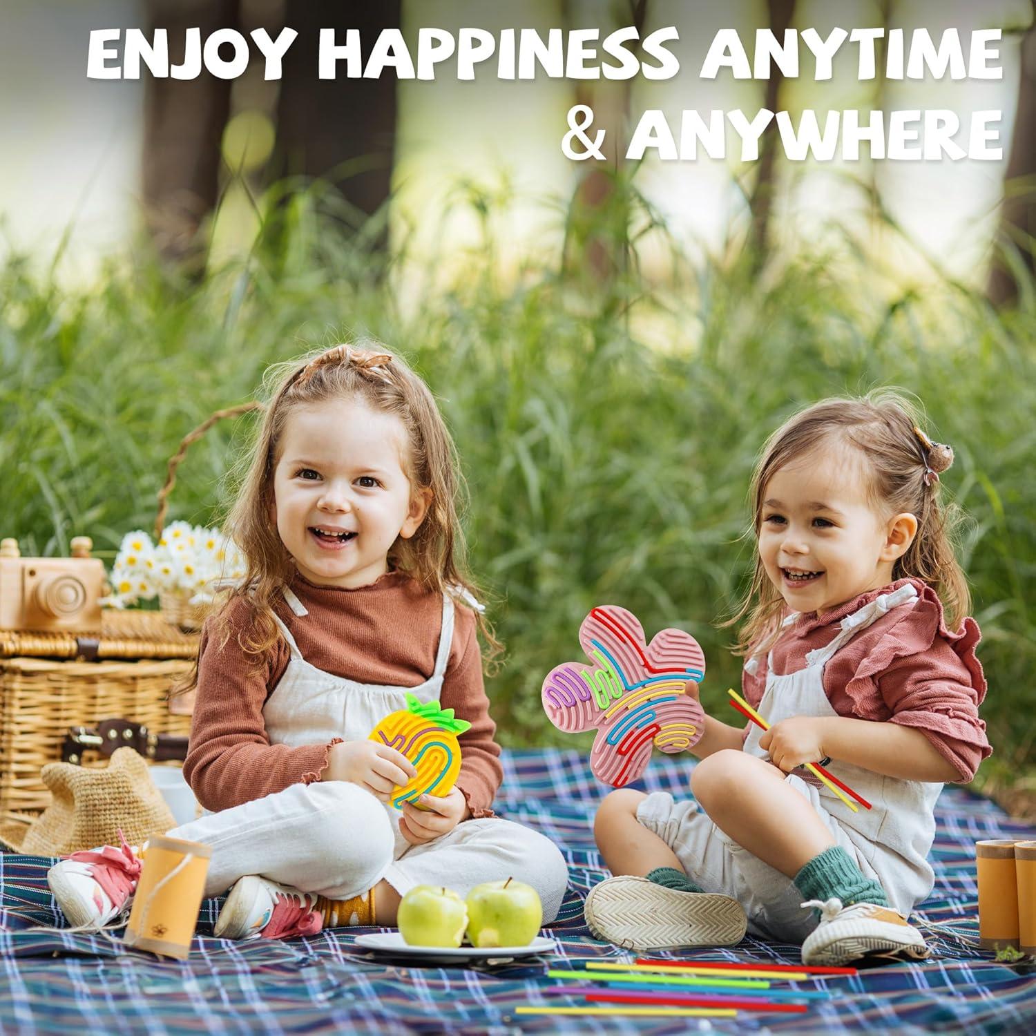 Tablero Sensorial Doble Cara JooKiddie 2PCS 20 Cuerdas Silicona