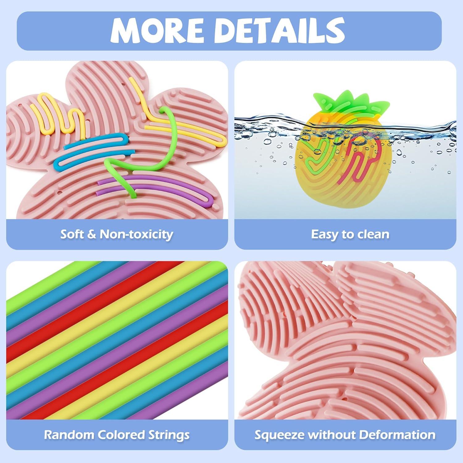 Tablero Sensorial Doble Cara JooKiddie 2PCS 20 Cuerdas Silicona