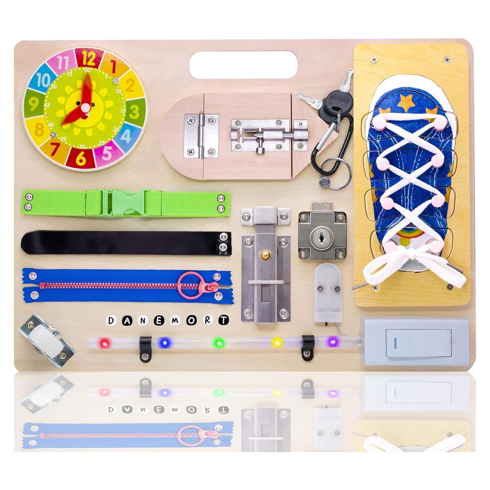 Tablero Ocupado Montessori Danemort 40x29 cm Juguete Educativo