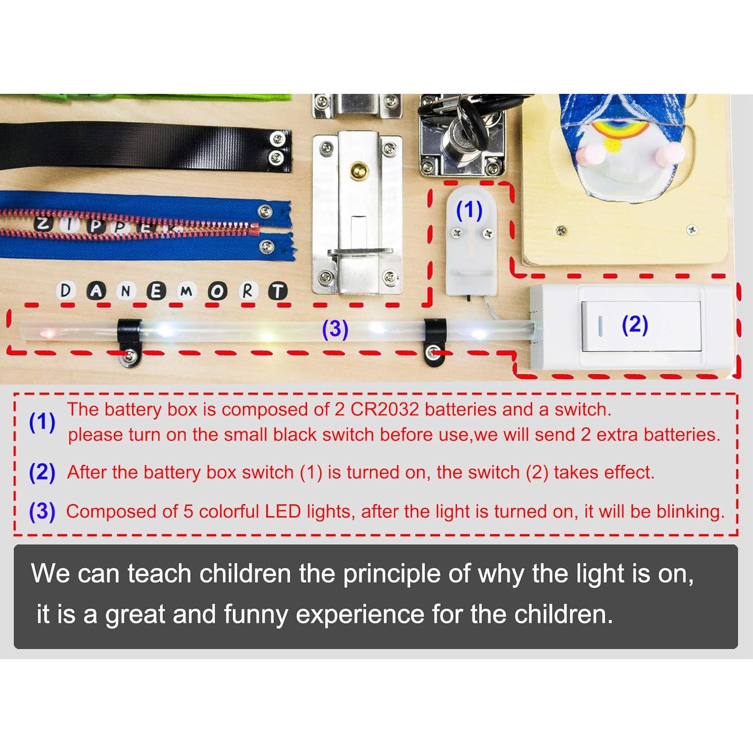 Tablero Ocupado Montessori Danemort 40x29 cm Juguete Educativo