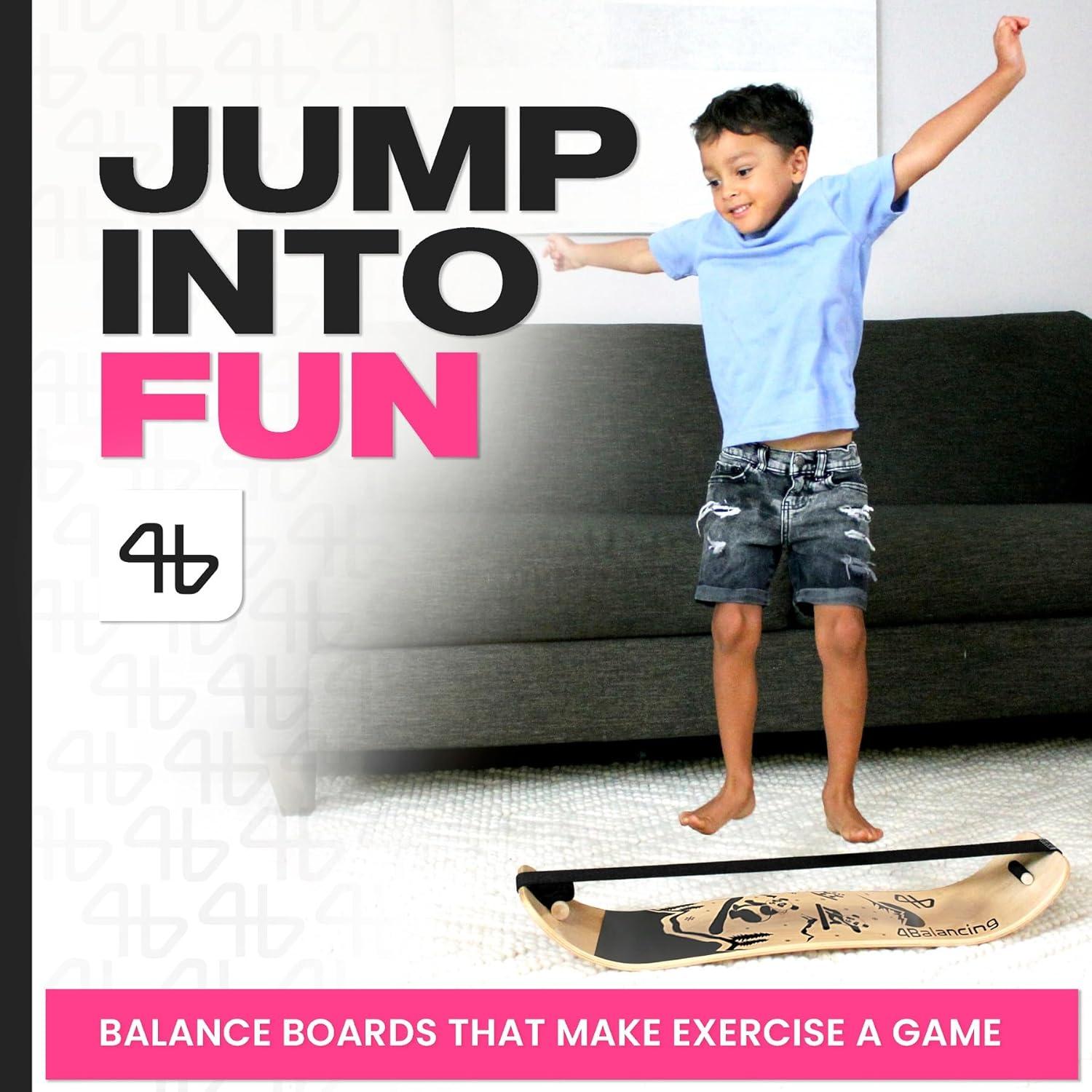 Tabla de Equilibrio 4Balancing para Niños - Madera Inestable 80cm