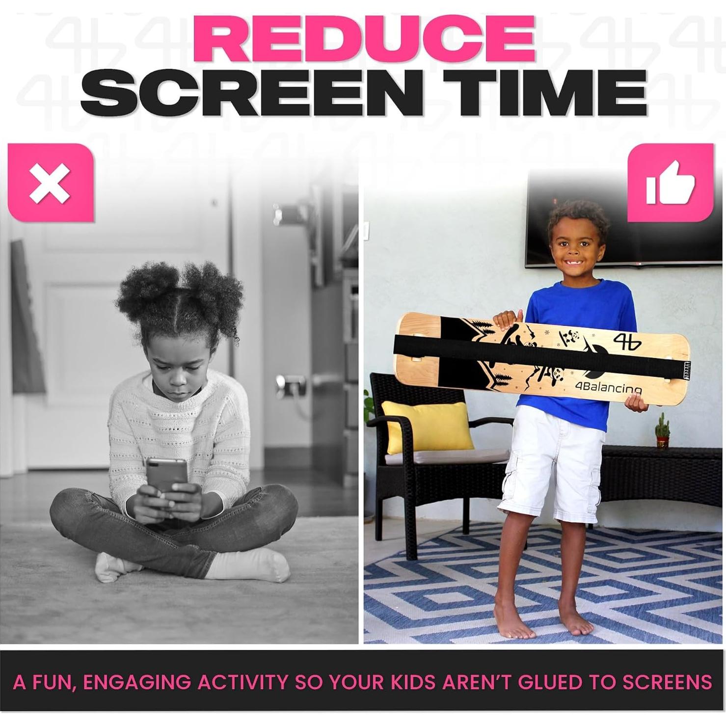 Tabla de Equilibrio 4Balancing para Niños - Madera Inestable 80cm