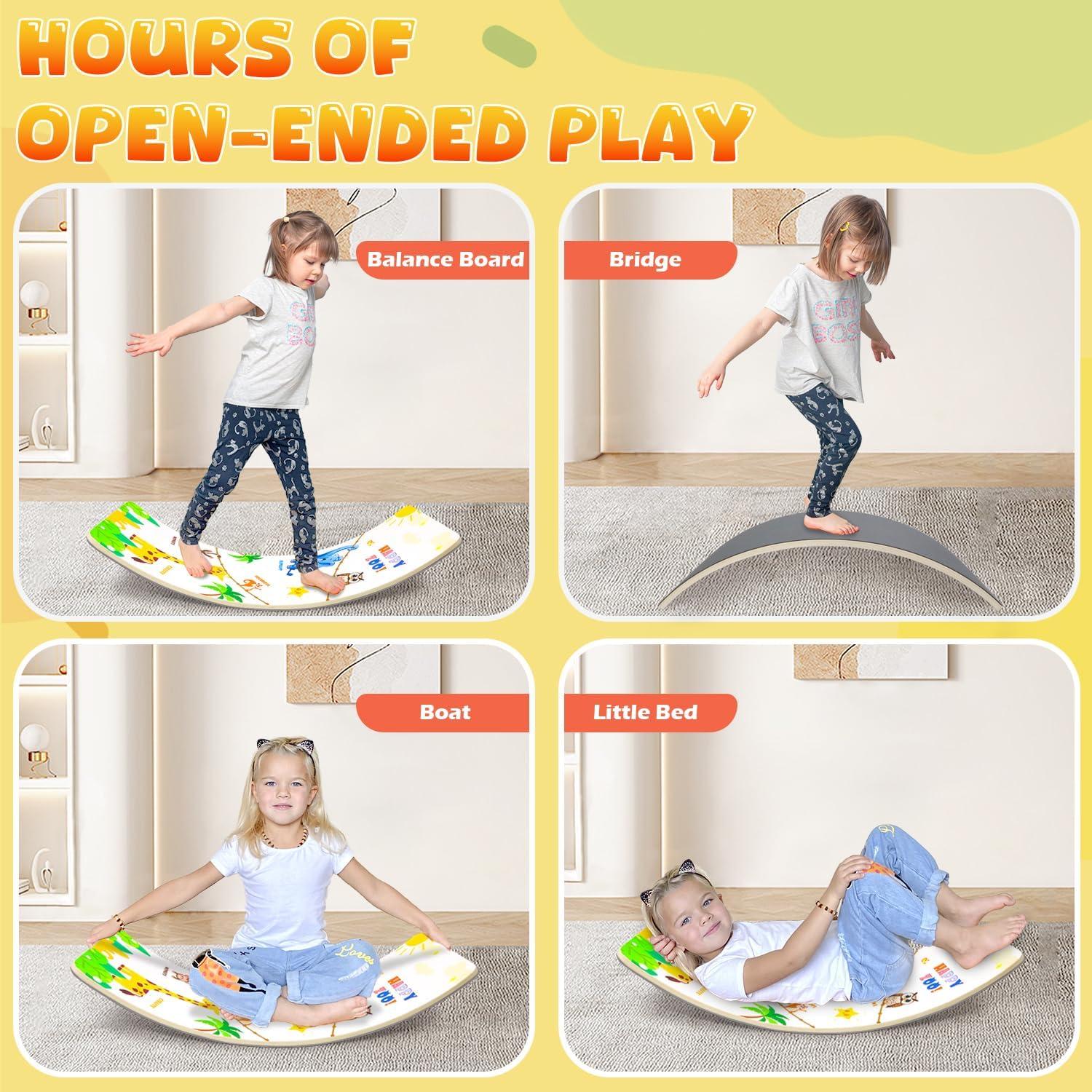 Tabla de Equilibrio Ansee 88x29.5 cm para Niños y Adultos