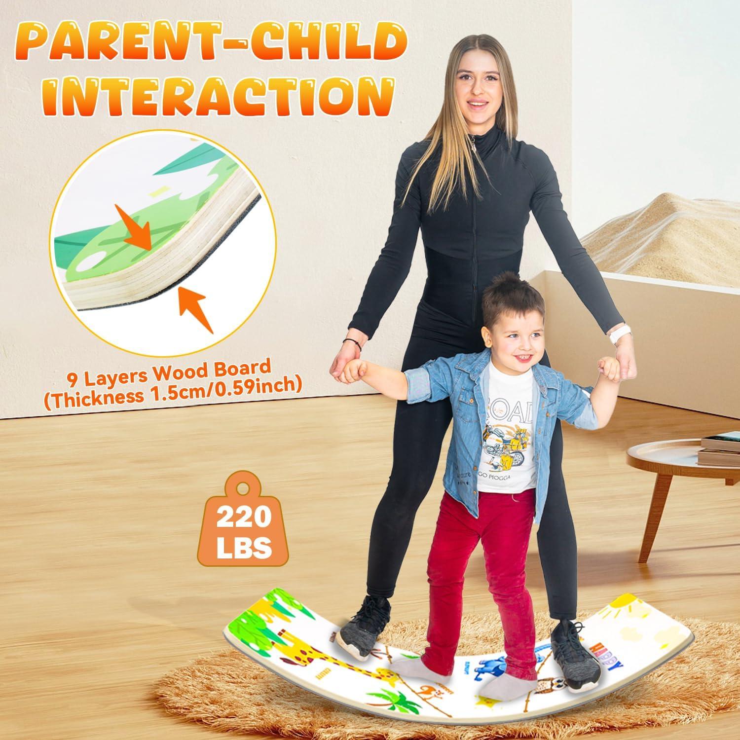 Tabla de Equilibrio Ansee 88x29.5 cm para Niños y Adultos