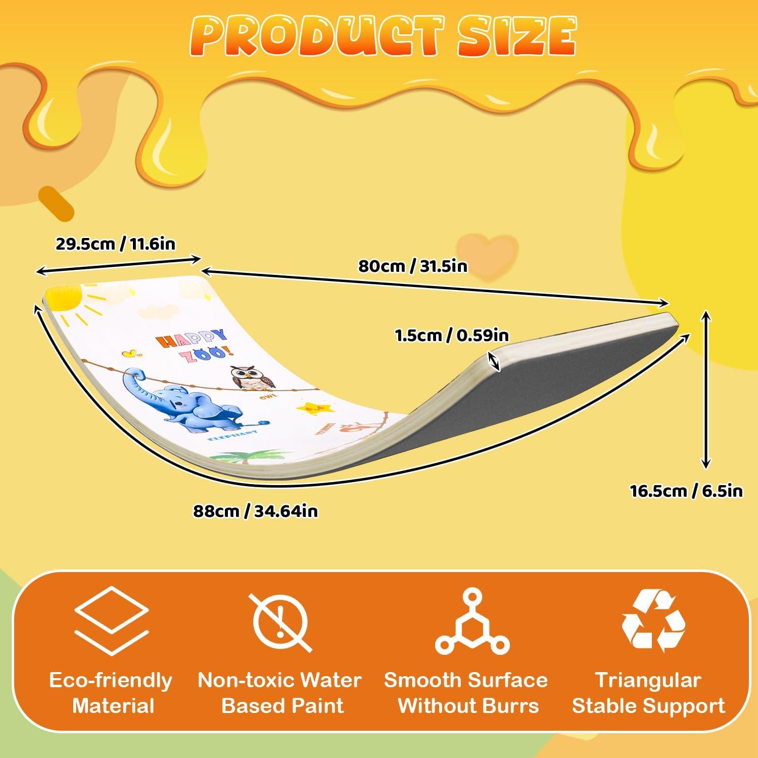 Tabla de Equilibrio Ansee 88x29.5 cm para Niños y Adultos