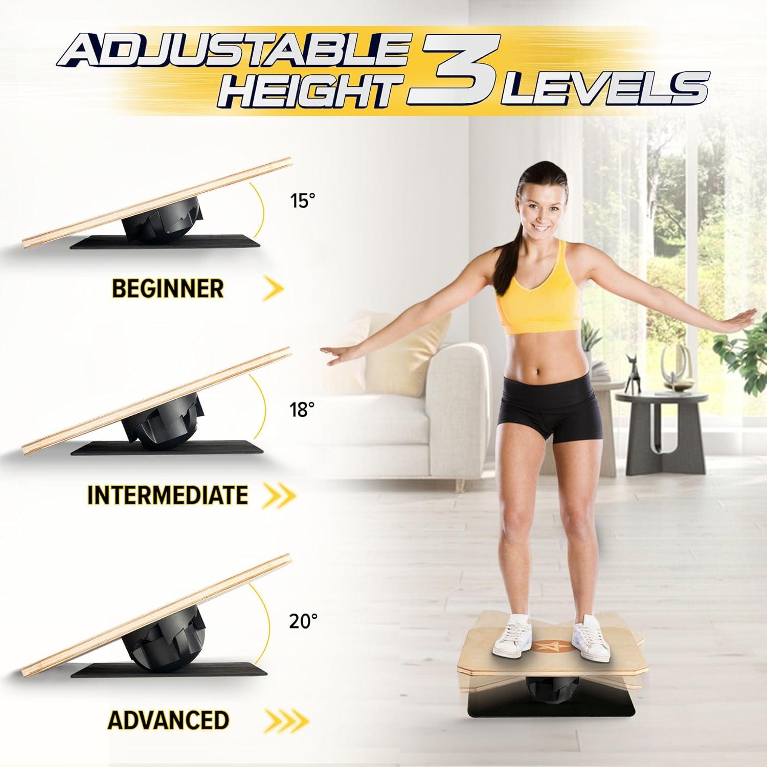 Tabla de Balance Yes4All 50.8 cm Antideslizante 3 Niveles
