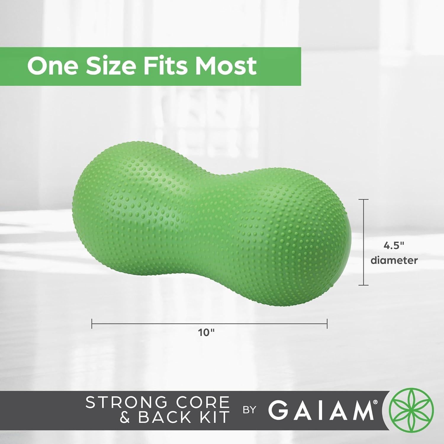 Kit de Masaje Fuerte Núcleo y Cuidado de Espalda Gaiam Verde