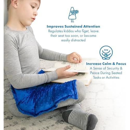 Almohadilla con Peso Harkla para Niños 45x53 cm Azul Profundo