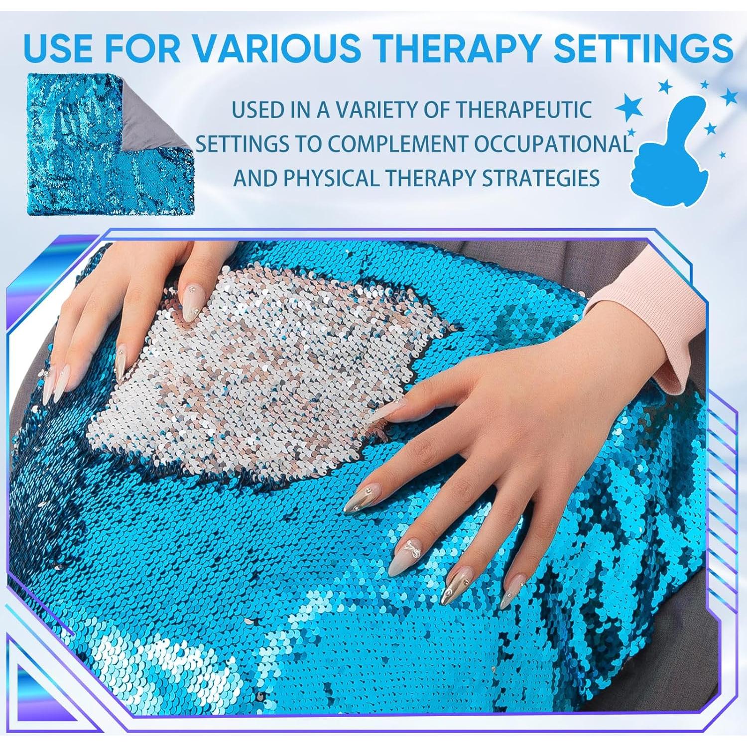 Almohadilla de peso 3.18kg Hugsmiling 45.72x55.88cm Lentejuelas