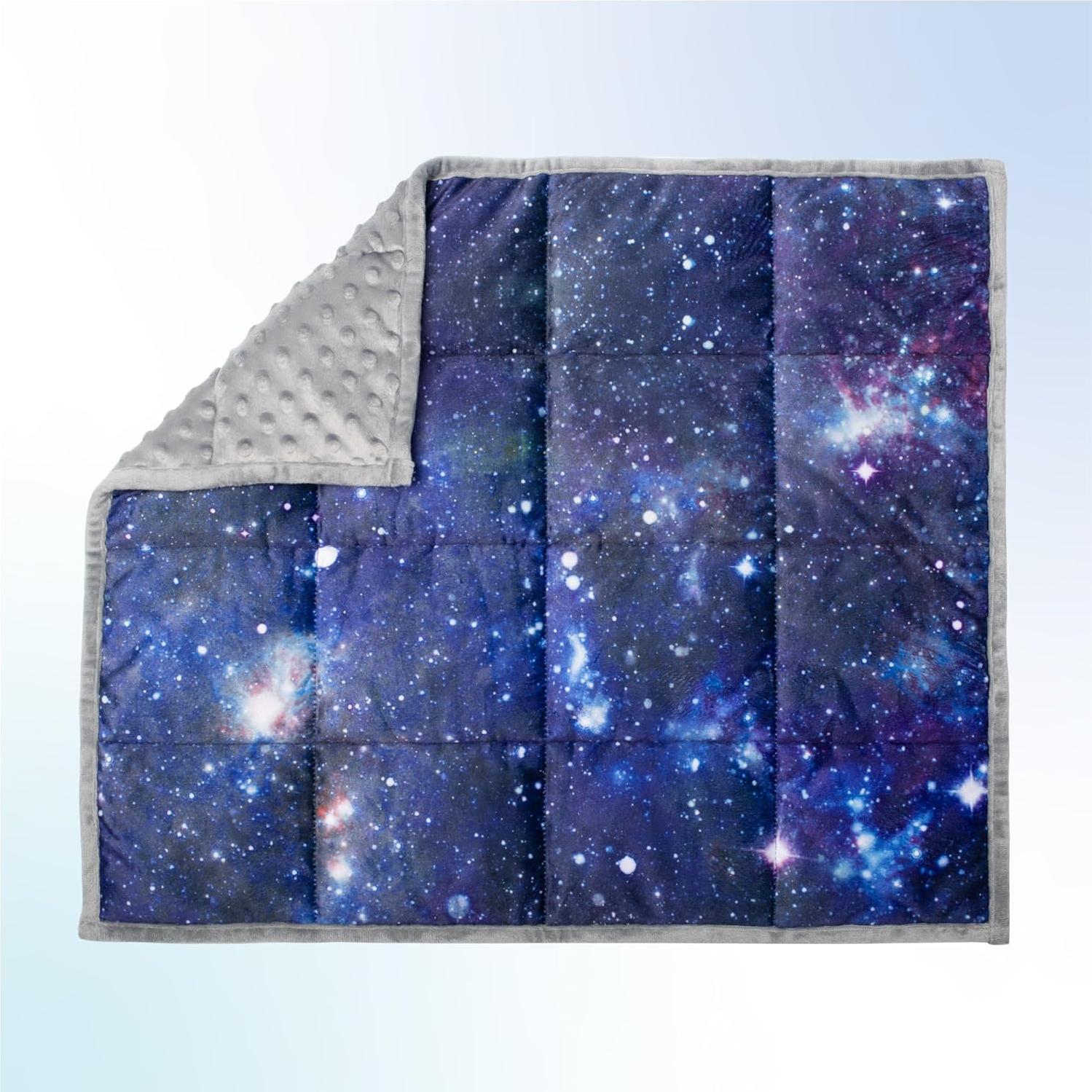 Manta de Peso Solfres 3.2kg 50x58cm Cielo Estrellado Azul