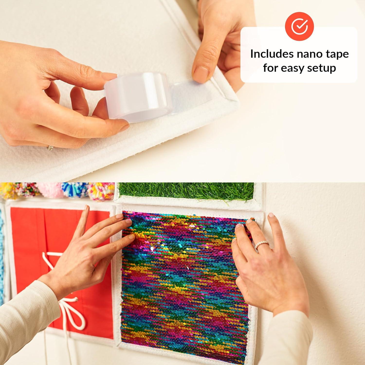 Panel Sensorial para Niños Odoxia | 12 Piezas Táctiles 25cm