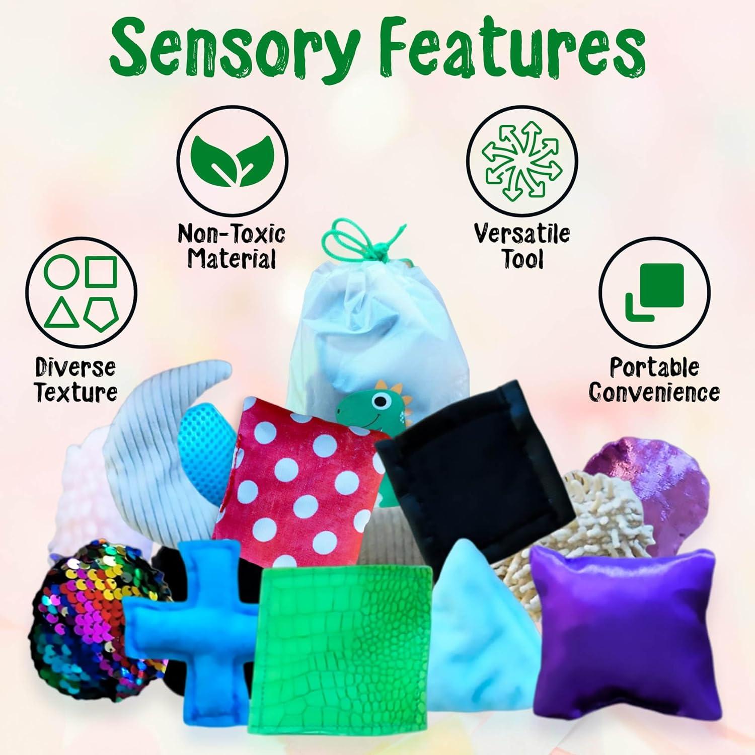 Bolsa de Azulejos Sensoriales Sensory4U - 20 Texturas para Niños