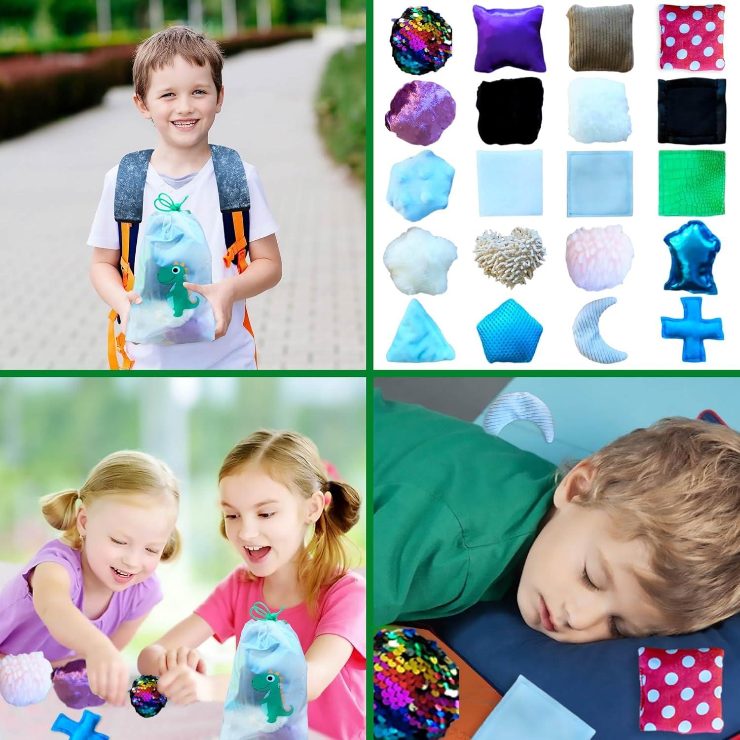 Bolsa de Azulejos Sensoriales Sensory4U - 20 Texturas para Niños