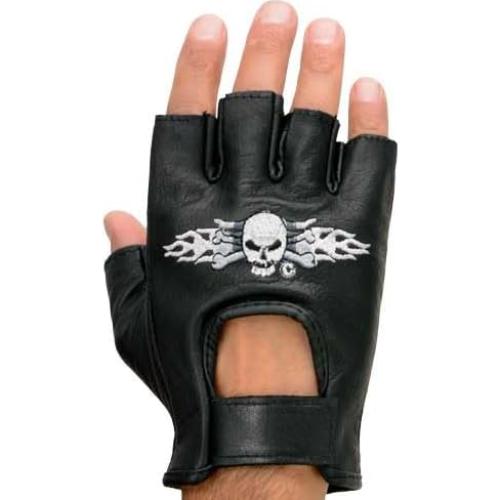 Guantes de Motocicleta Milwaukee SH353 de Cuero con Palma de Gel