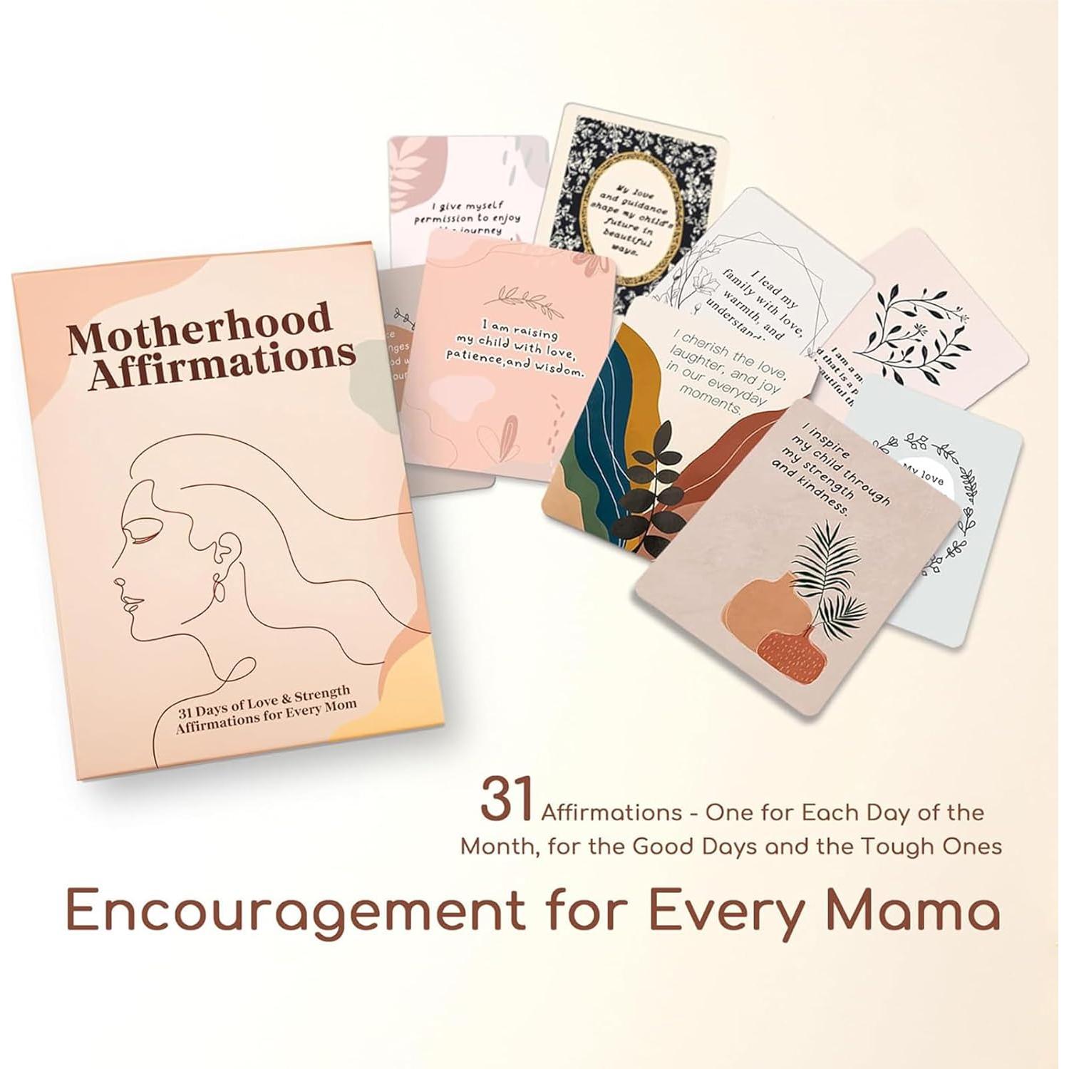 Set de 31 Tarjetas de Afirmación para Mamás - Calidad Premium