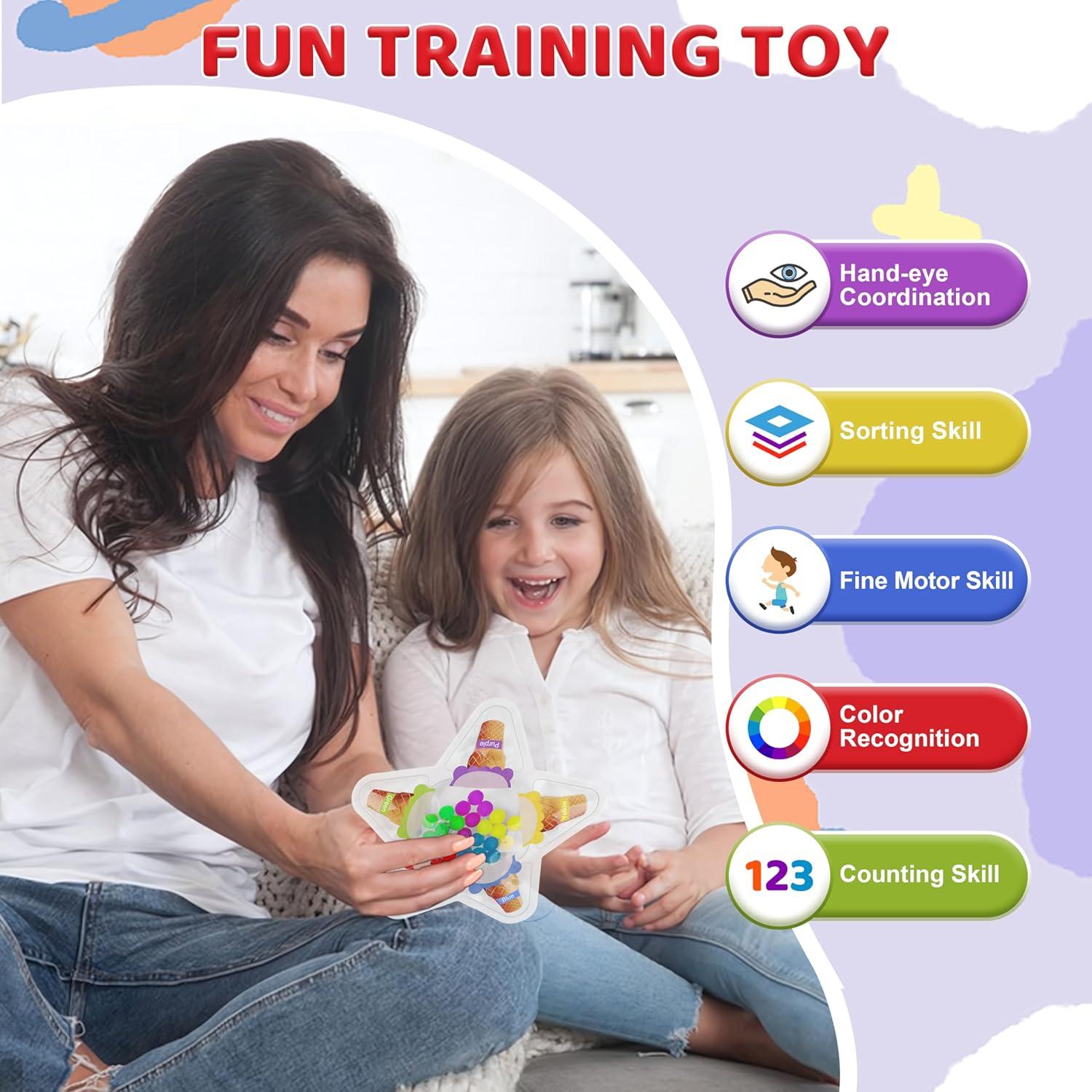 Juguete Sensorial de Clasificación de Color OriJoy 16.5 cm