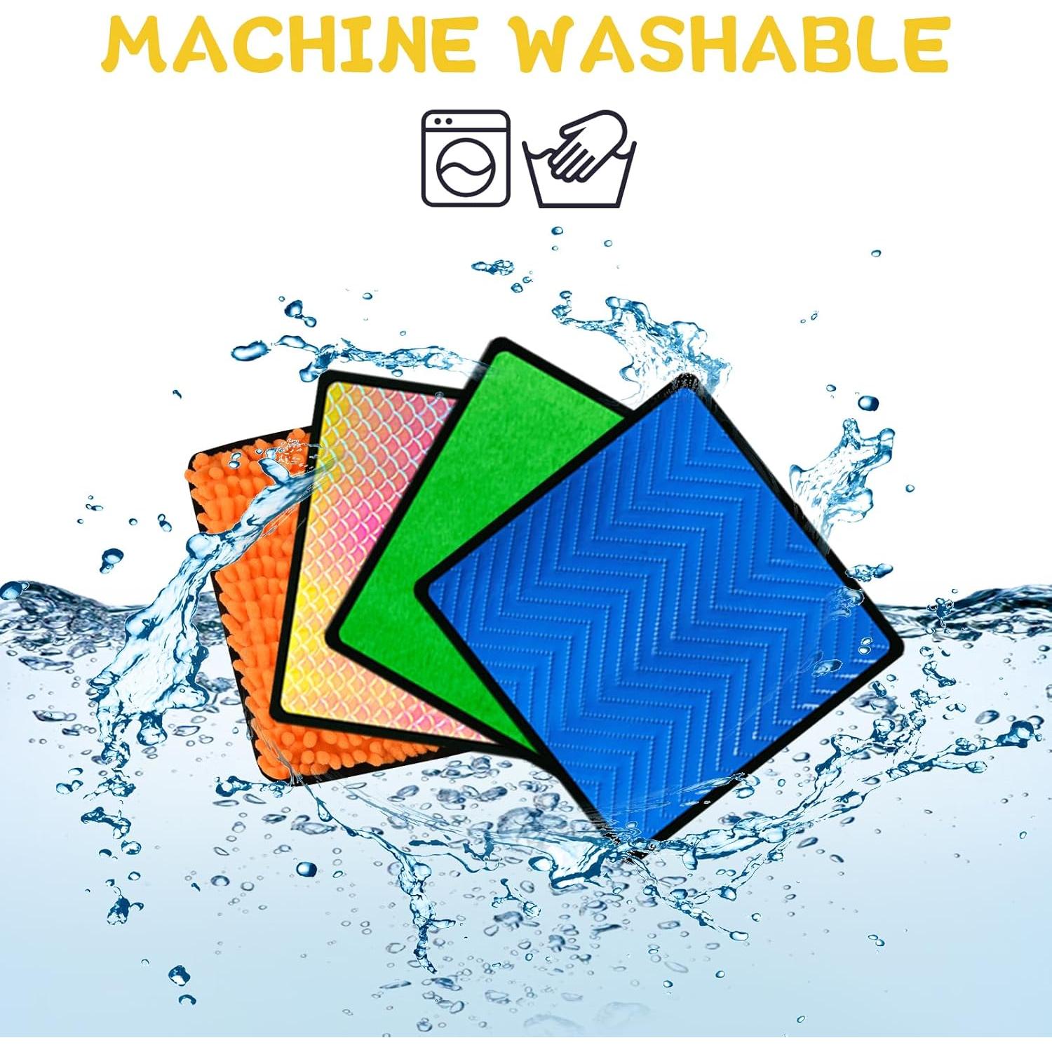 10 Alfombrillas Sensoriales Cuadradas Bouiexye 22x22cm Multicolor