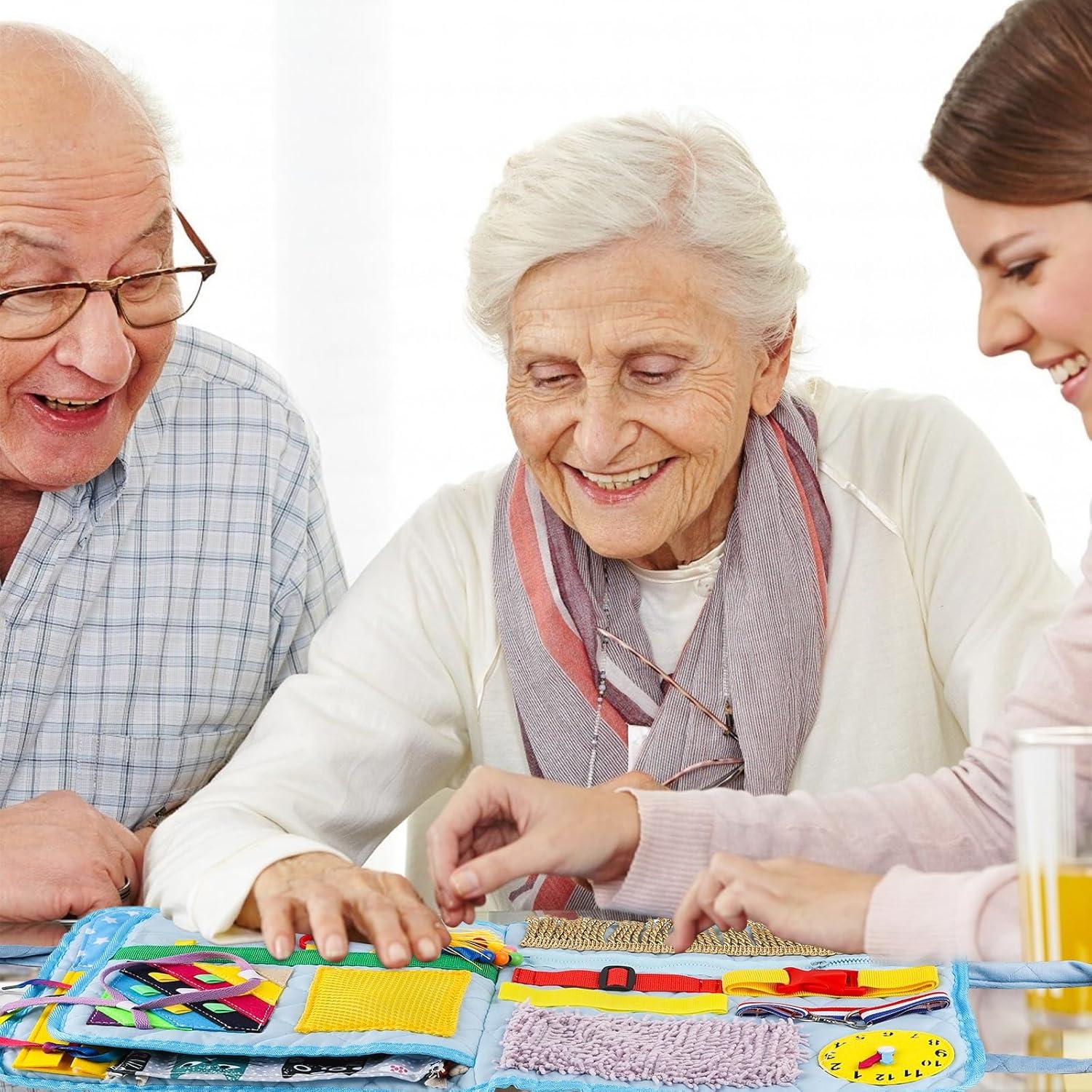 Manta Antiestrés para Demencia HNYG 56x28 cm Actividades