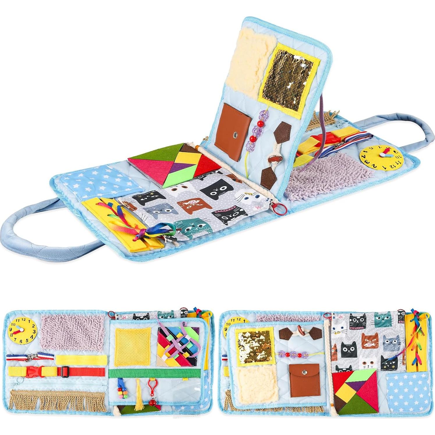 Manta Antiestrés para Demencia HNYG 56x28 cm Actividades