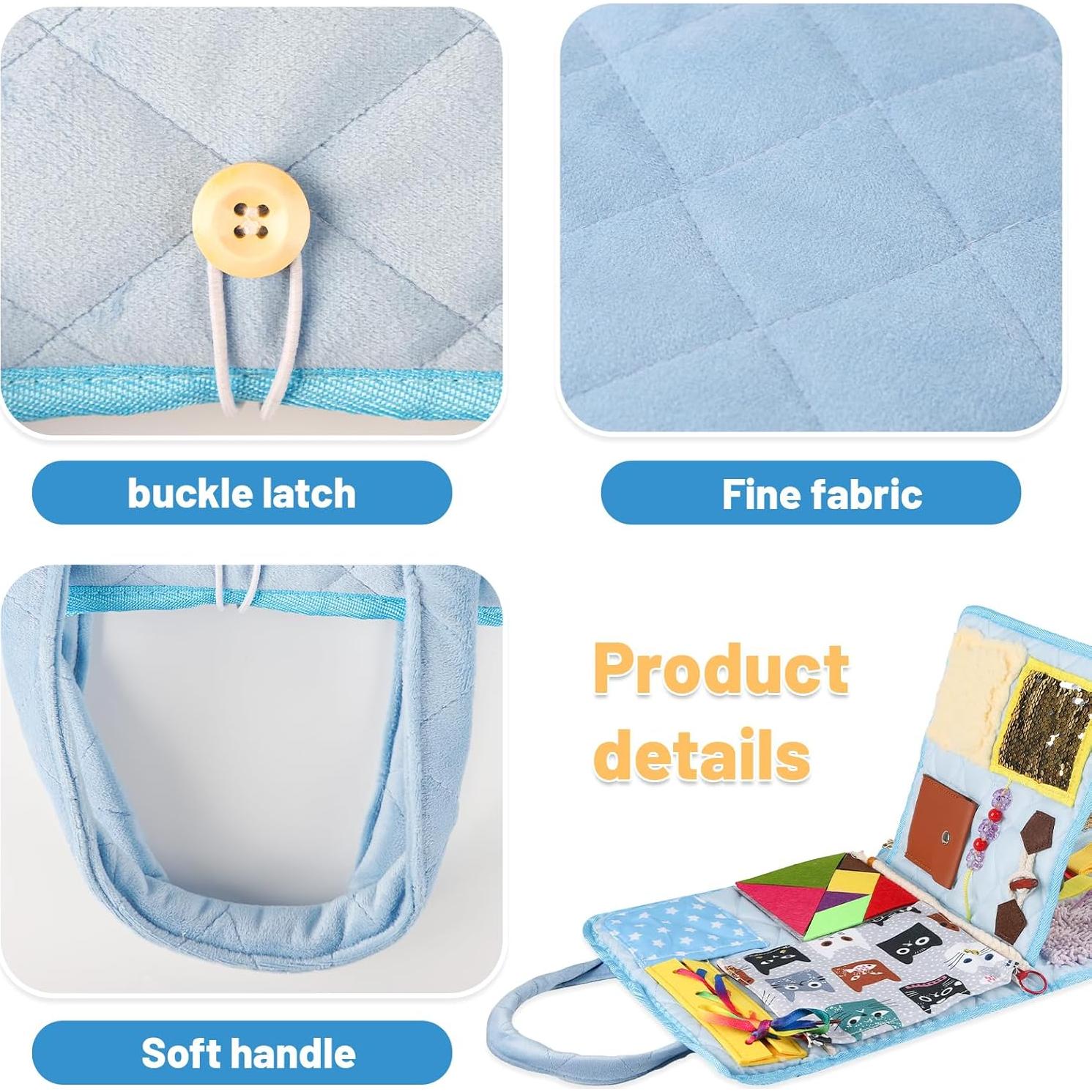 Manta Antiestrés para Demencia HNYG 56x28 cm Actividades