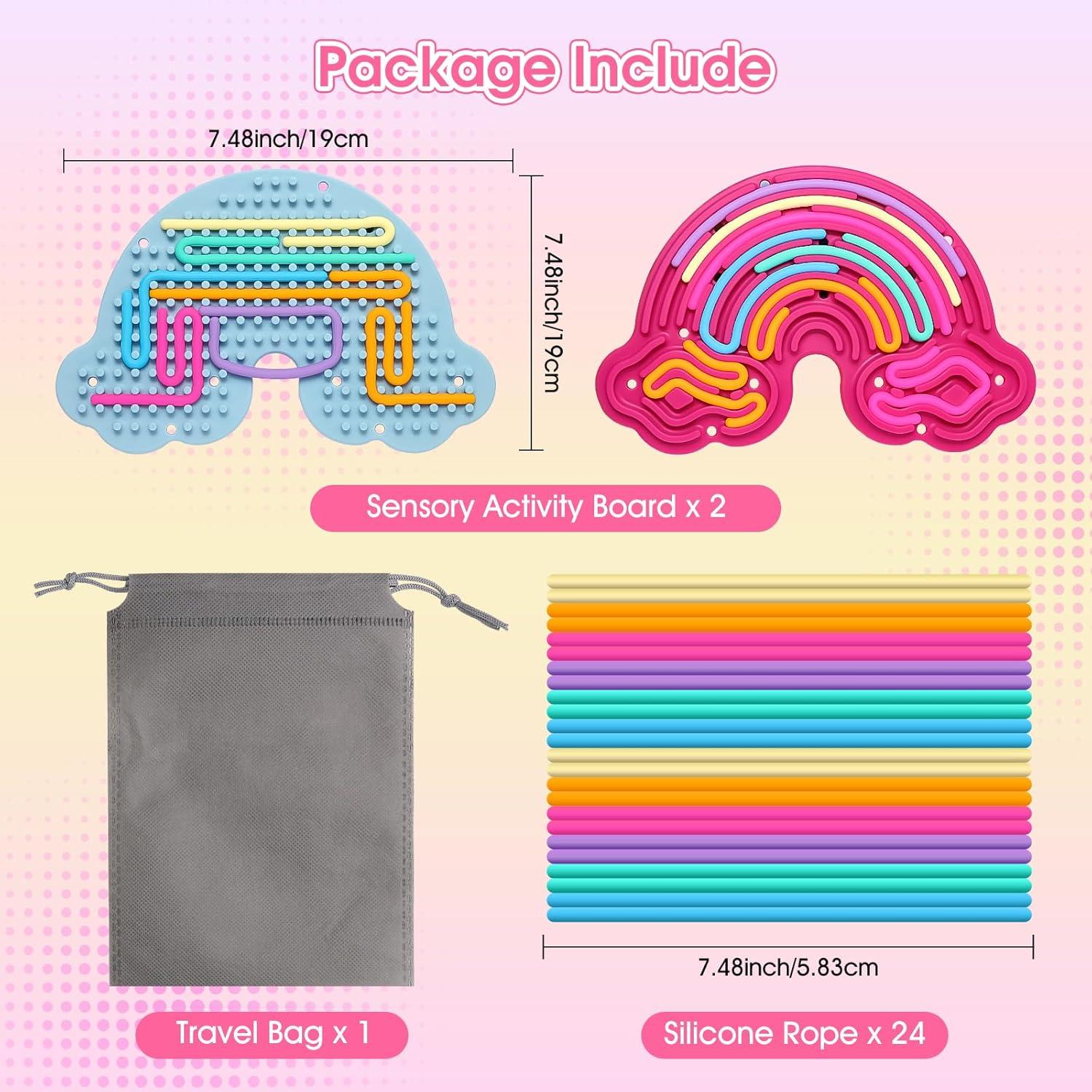 Tableros de Actividad Sensorial FIIOEOY Doble Cara 2 Piezas