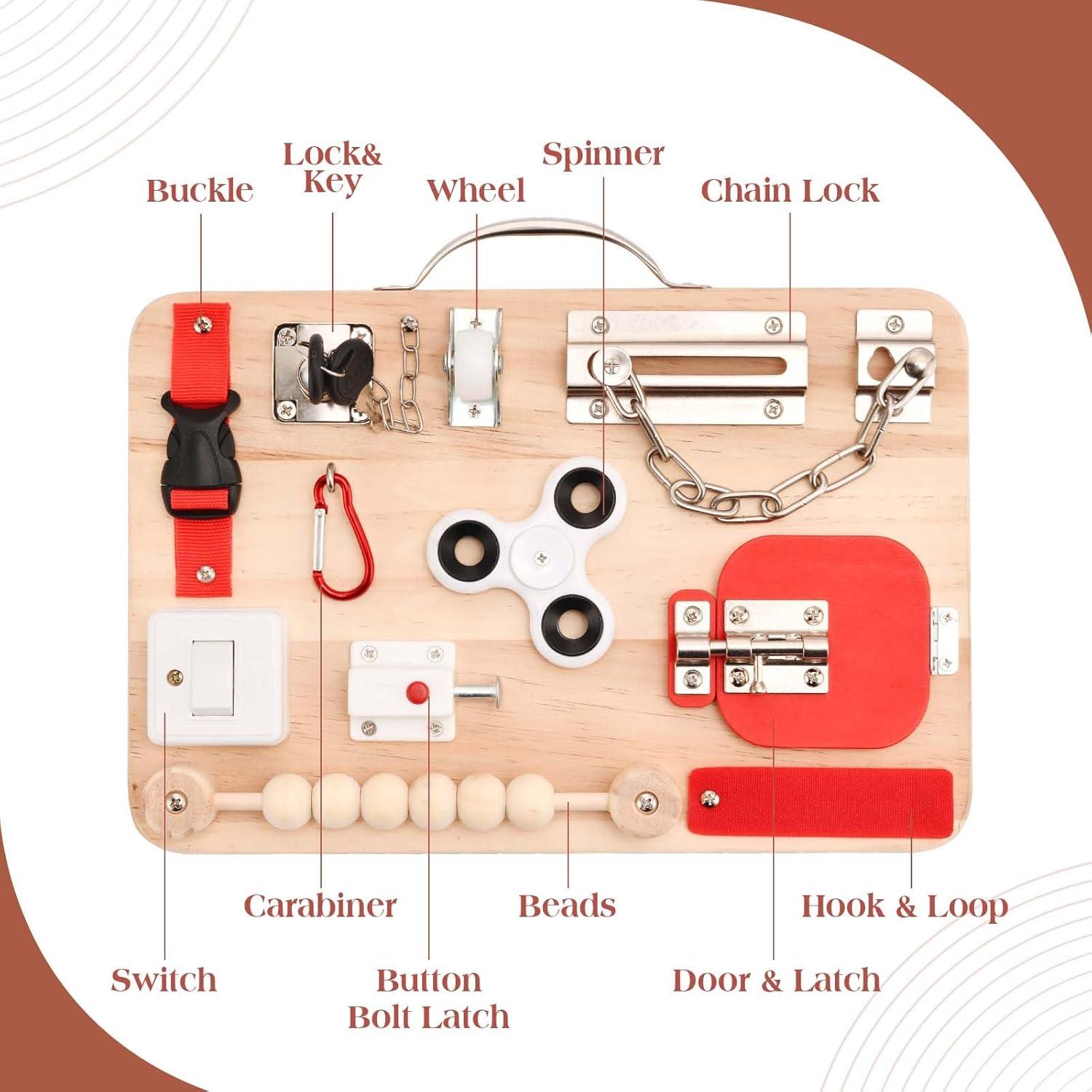 Tablero de Fidget 12 en 1 Potatomato para Demencia y Ansiedad