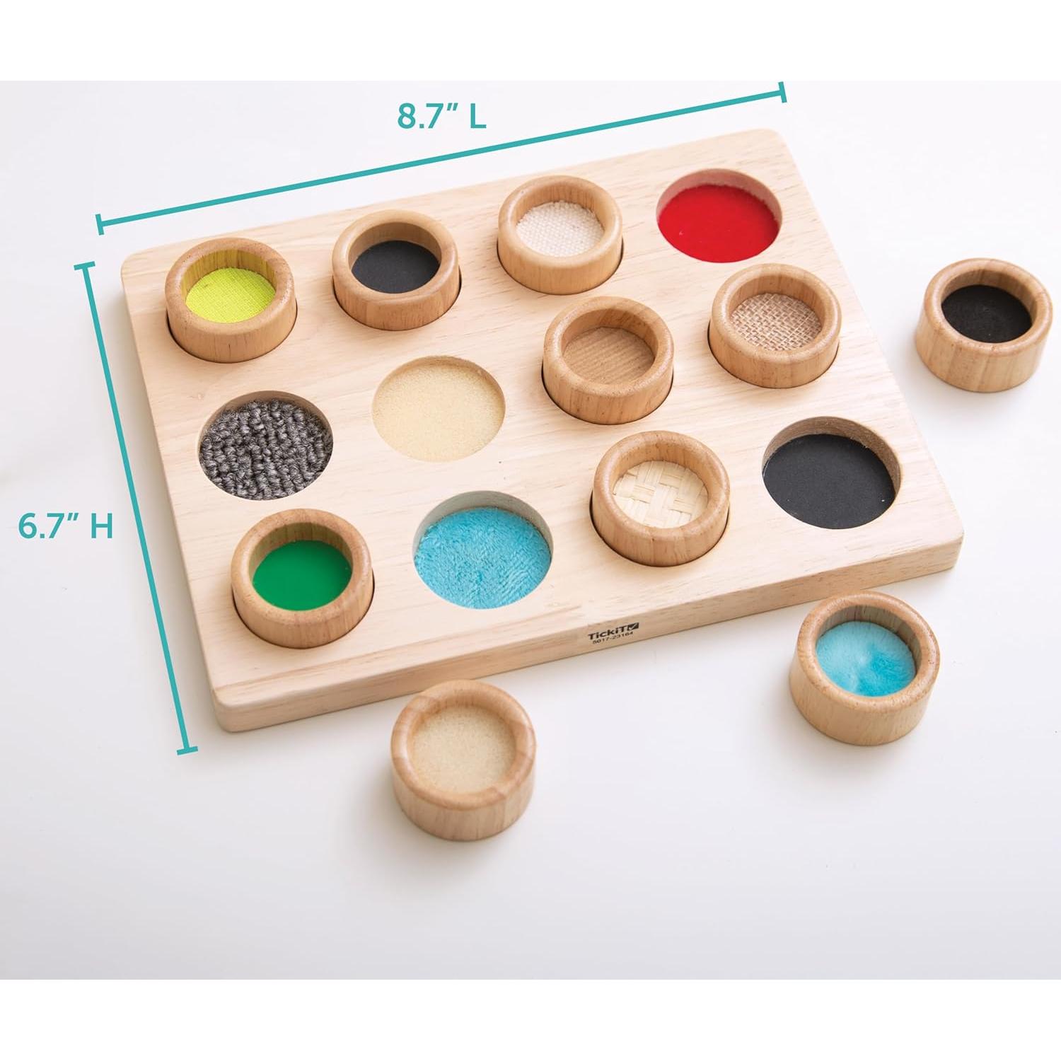 Tablero Sensorial Táctil TickiT - 12 Texturas - 22x17 cm
