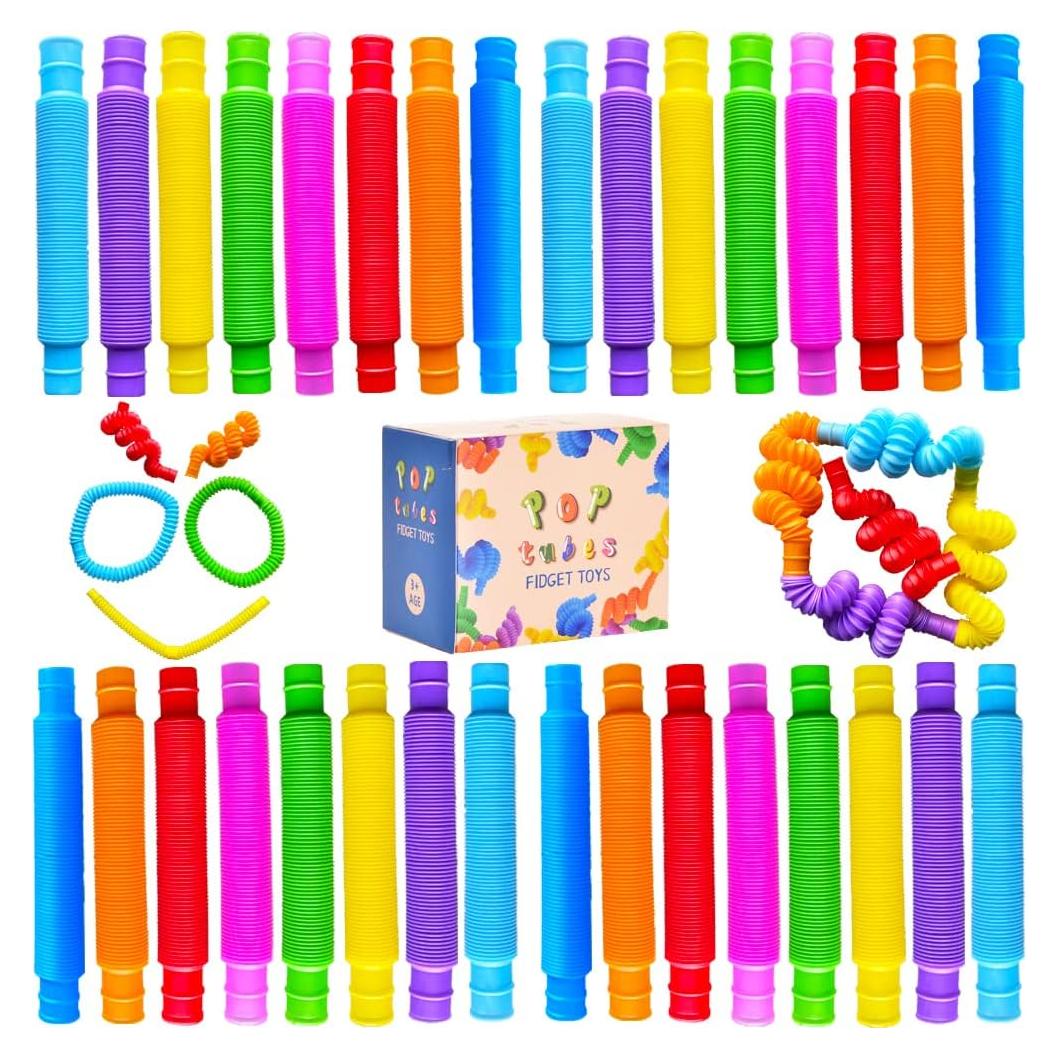 Set 32 Tubos Pop Rifang Juguetes Sensoriales Alivio Estrés