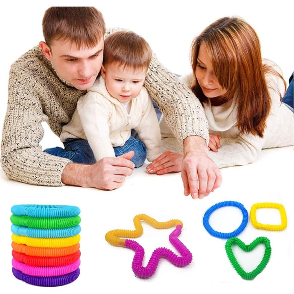 Set 32 Tubos Pop Rifang Juguetes Sensoriales Alivio Estrés