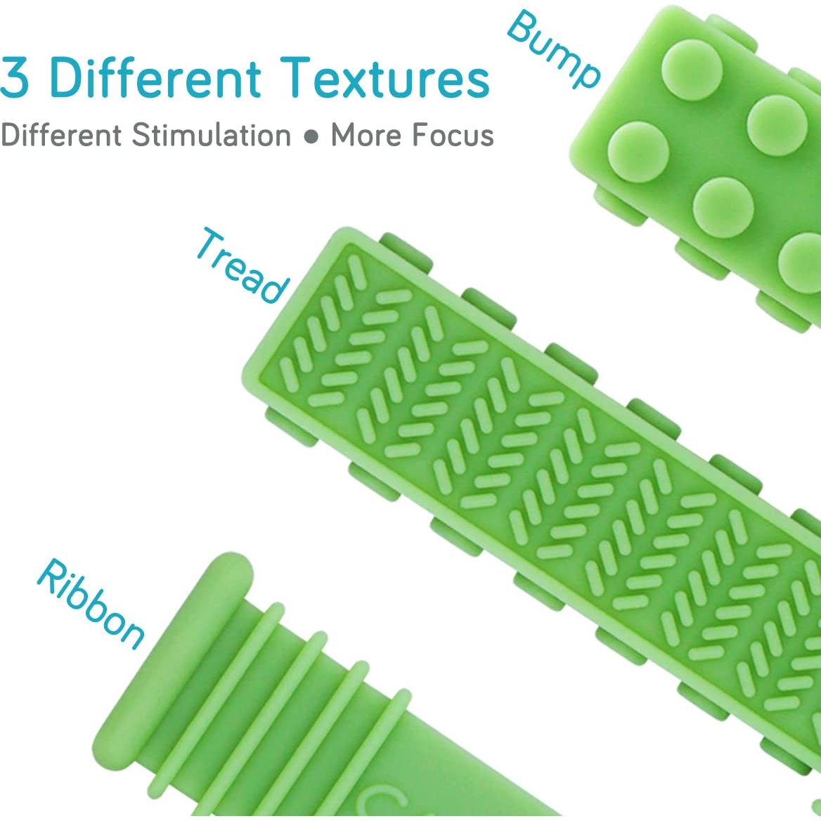 Juguetes Masticables Sensoriales Xtra Tough 2Pack - Silicona BPA Free